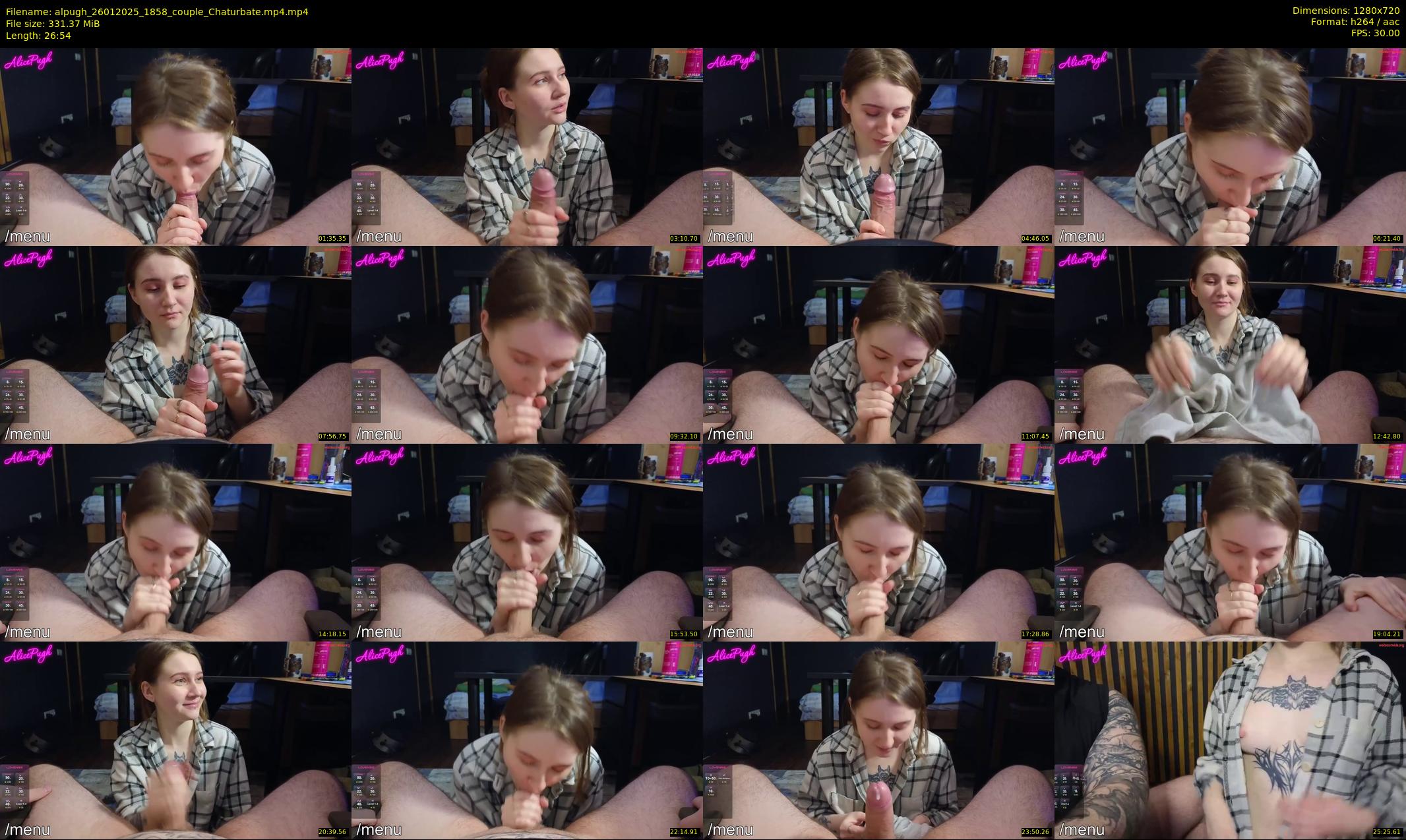 alpugh — 27 minute Chaturbate couple cam show recording, 720p, Jan 26, 2025