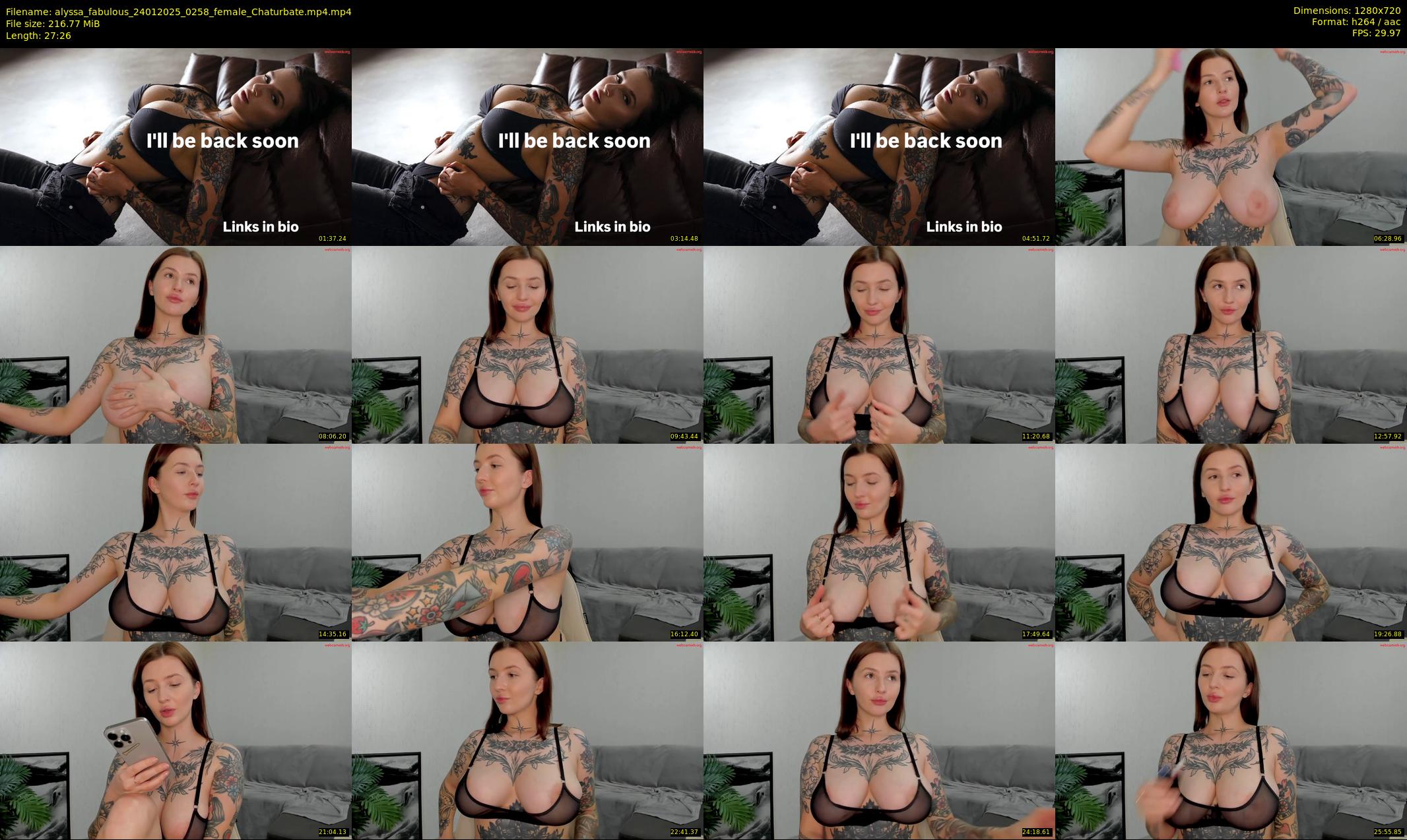 alyssa_fabulous — 28 minute Chaturbate female cam show recording, 720p, Jan 24, 2025