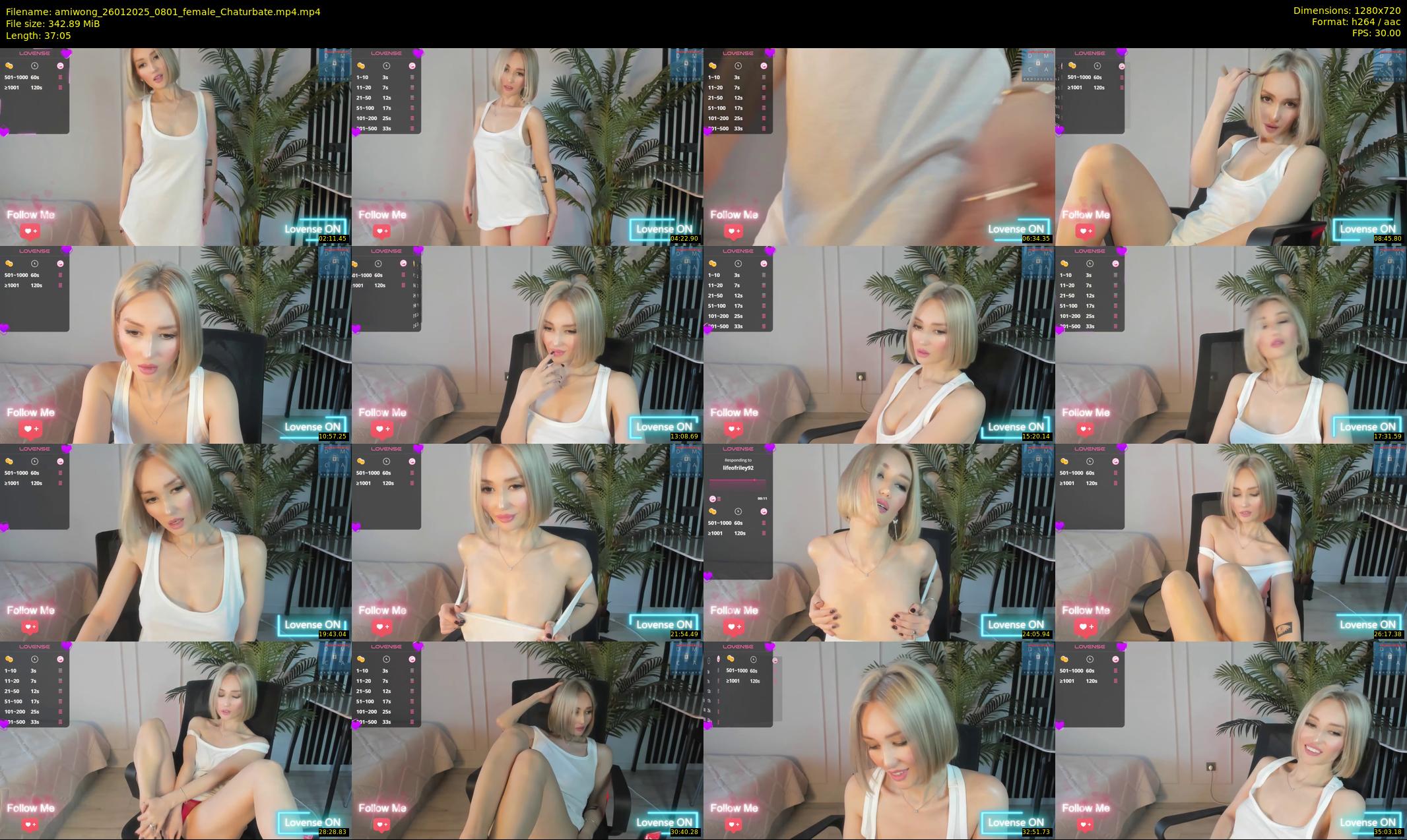 amiwong — 38 minute Chaturbate female cam show recording, 720p, Jan 26, 2025