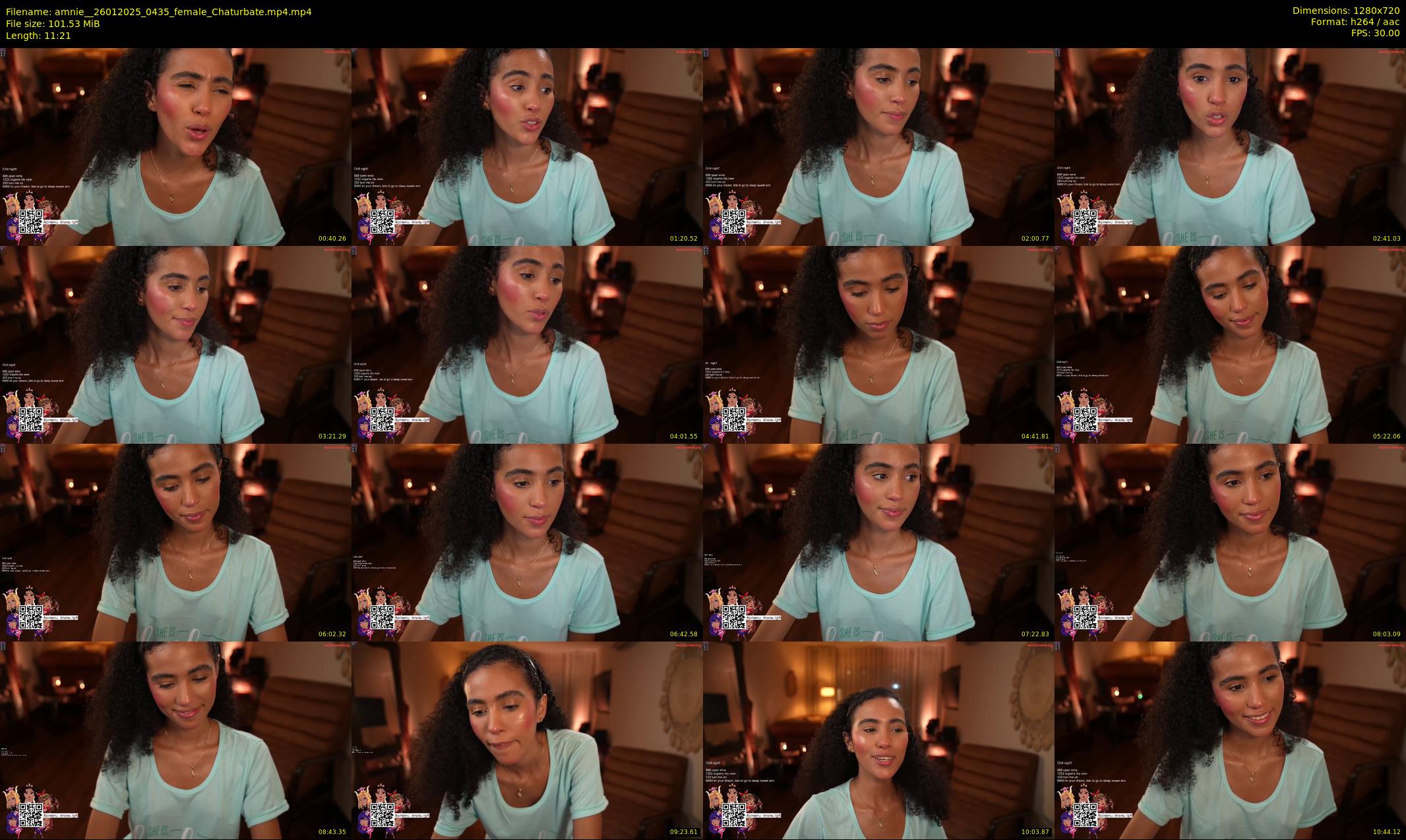 amnie_ — 12 minute Chaturbate female cam show recording, 720p, Jan 26, 2025