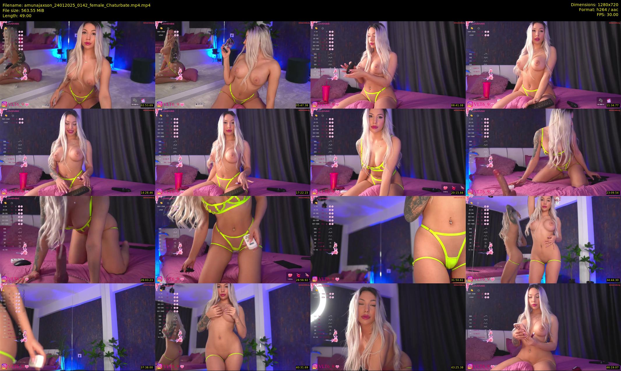 amunajaxson — 49 minute Chaturbate female cam show recording, 720p, Jan 24, 2025