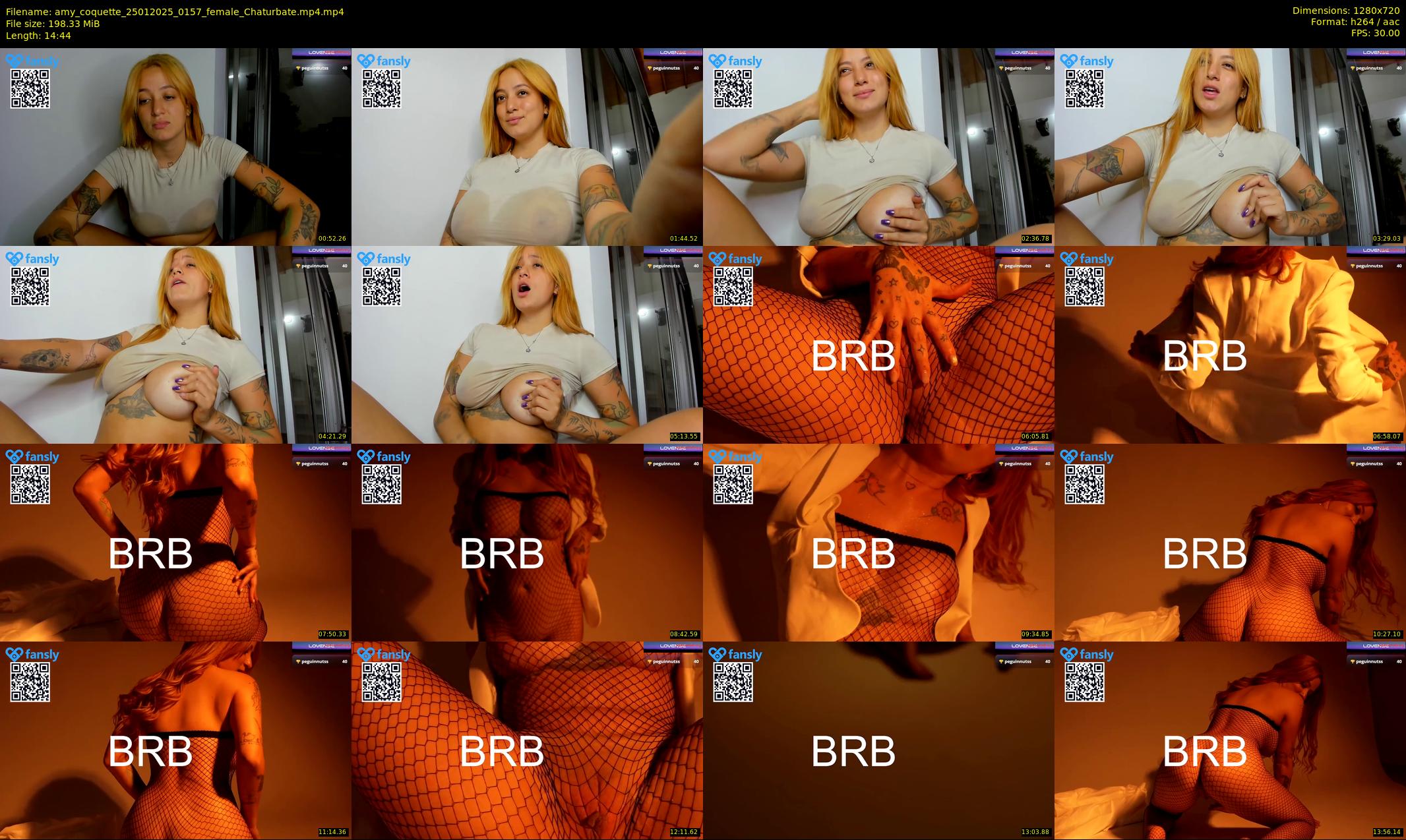 amy_coquette — 15 minute Chaturbate female cam show recording, 720p, Jan 25, 2025