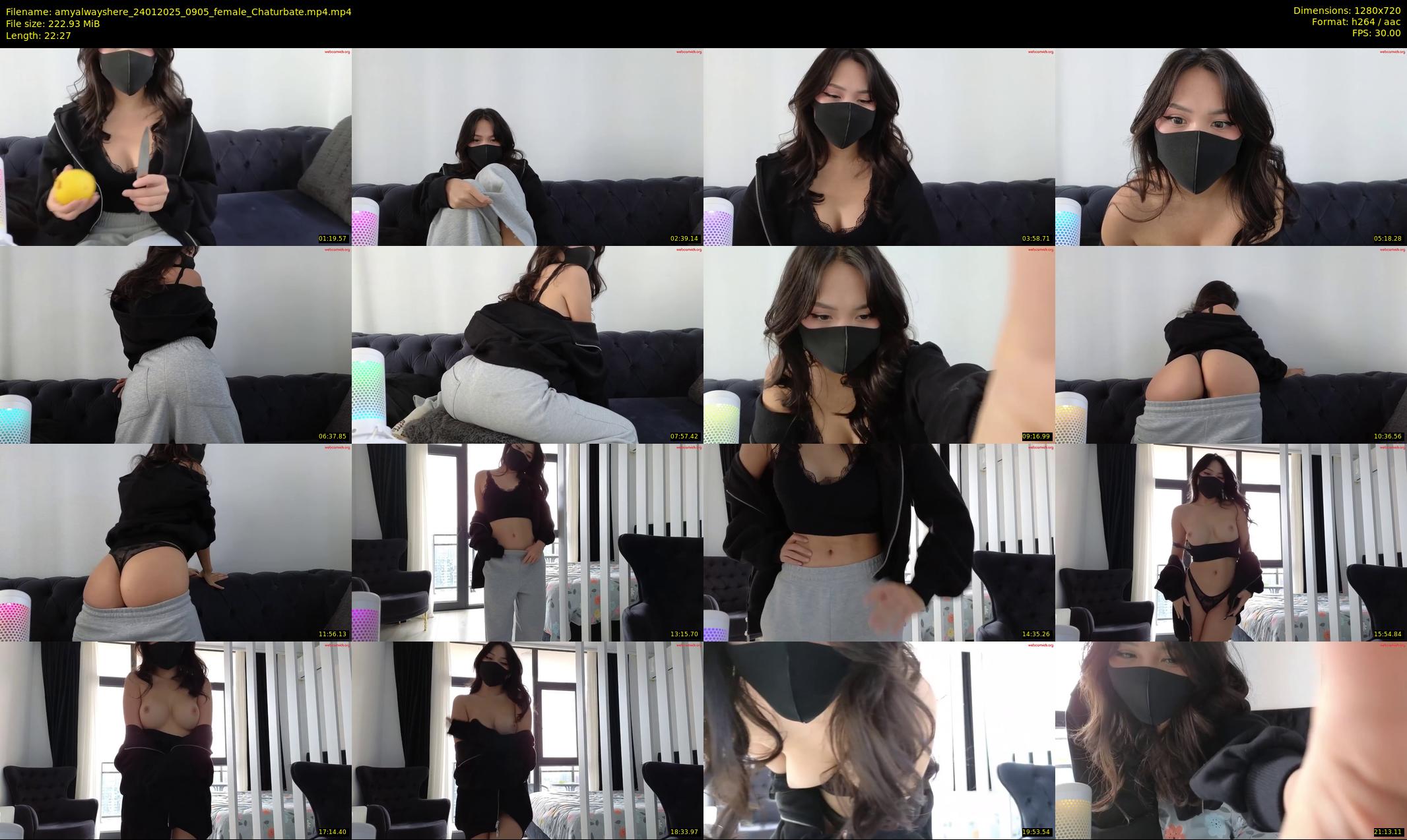 amyalwayshere — 23 minute Chaturbate female cam show recording, 720p, Jan 24, 2025