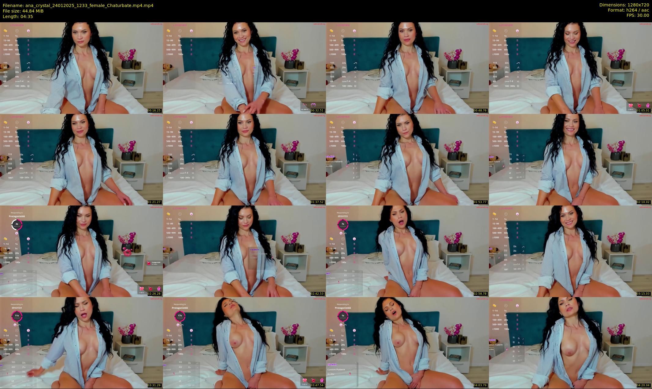 ana_crystal — 5 minute Chaturbate female cam show recording, 720p, Jan 24, 2025