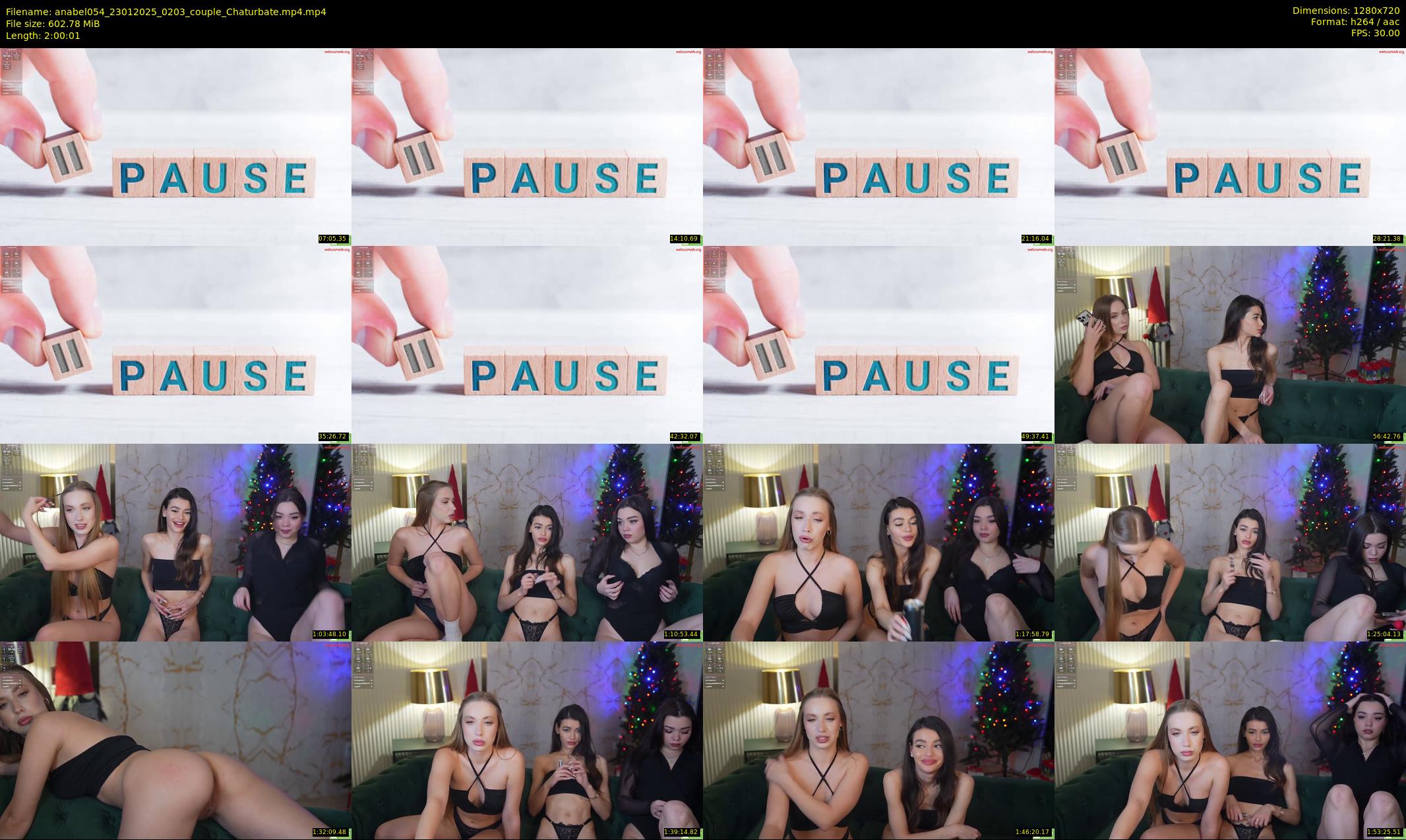 anabel054 — 121 minute Chaturbate female cam show recording, 720p, Jan 23, 2025