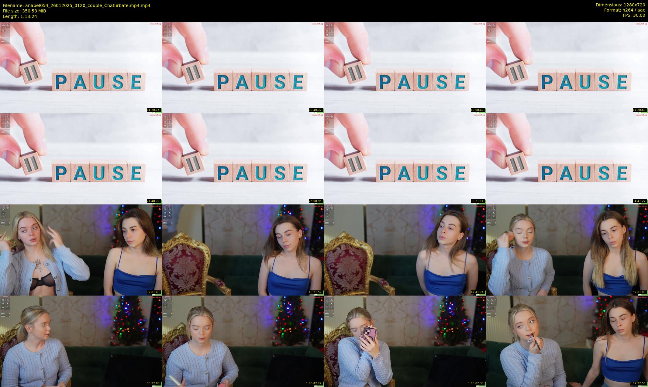anabel054 — 74 minute Chaturbate female cam show recording, 720p, Jan 26, 2025