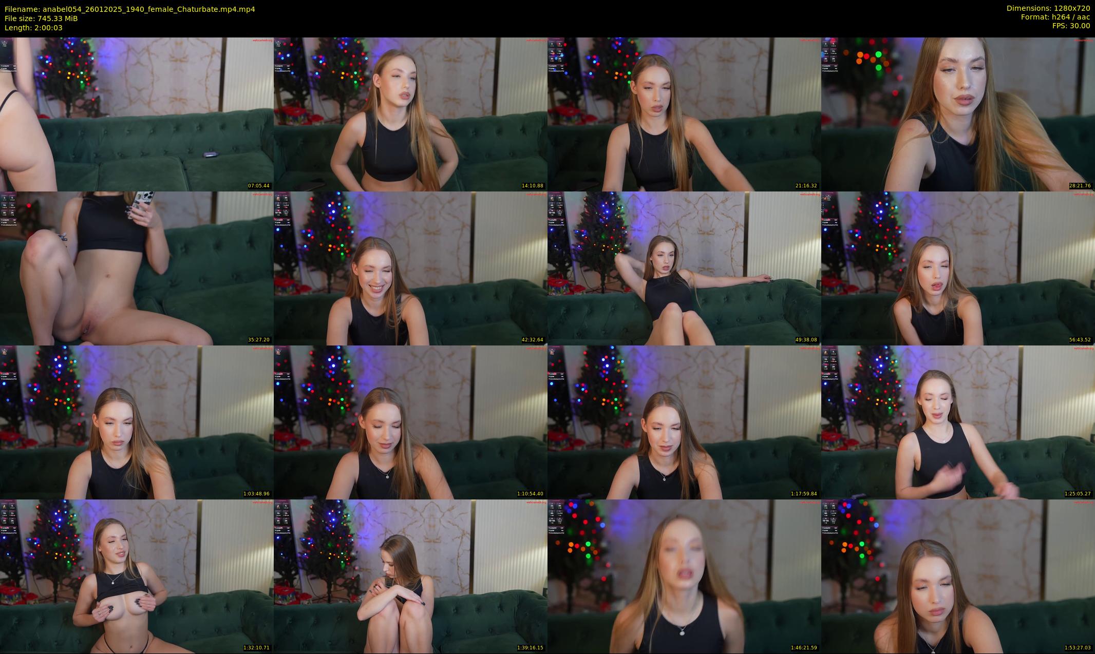 anabel054 — 121 minute Chaturbate female cam show recording, 720p, Jan 26, 2025
