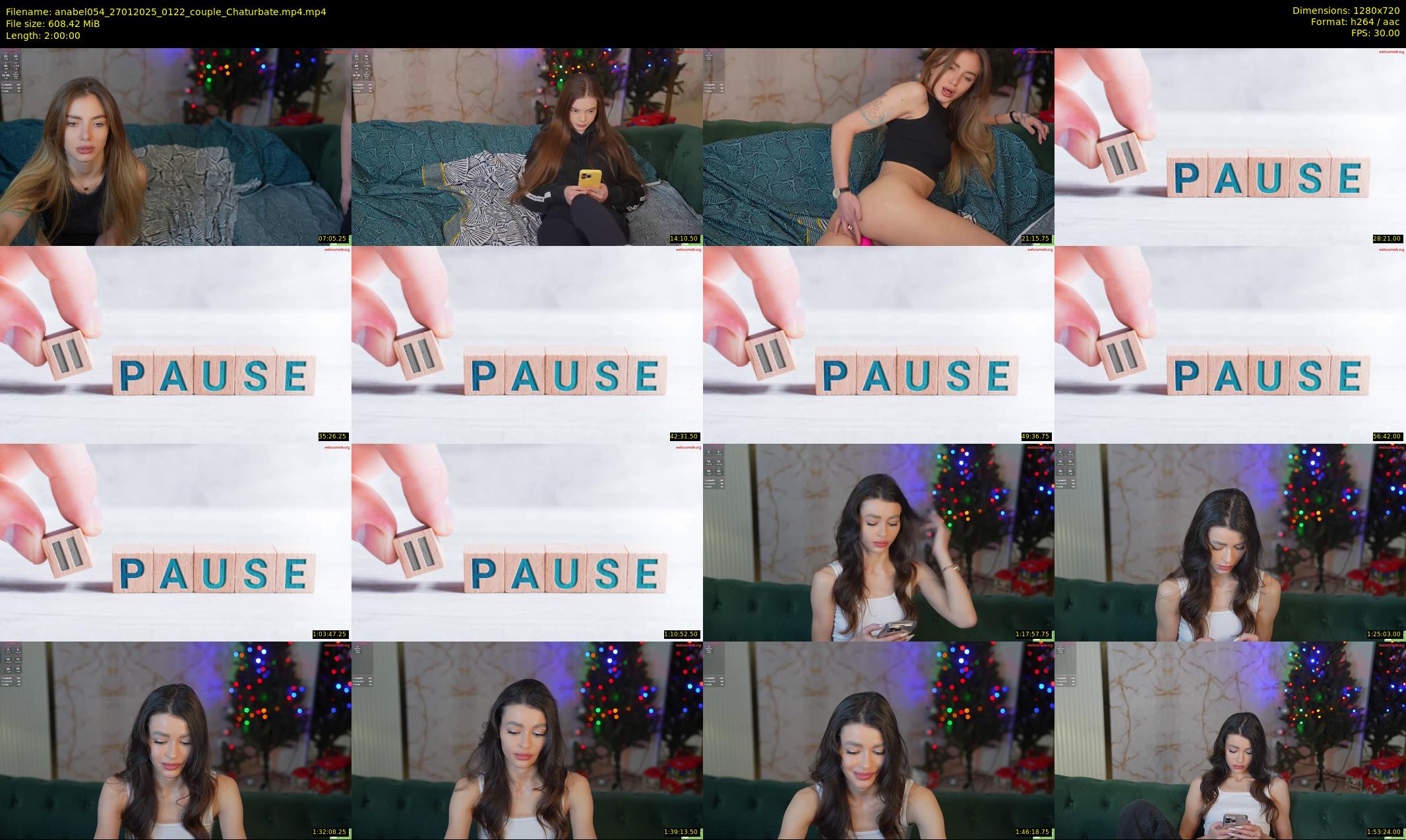 anabel054 — 120 minute Chaturbate female cam show recording, 720p, Jan 27, 2025