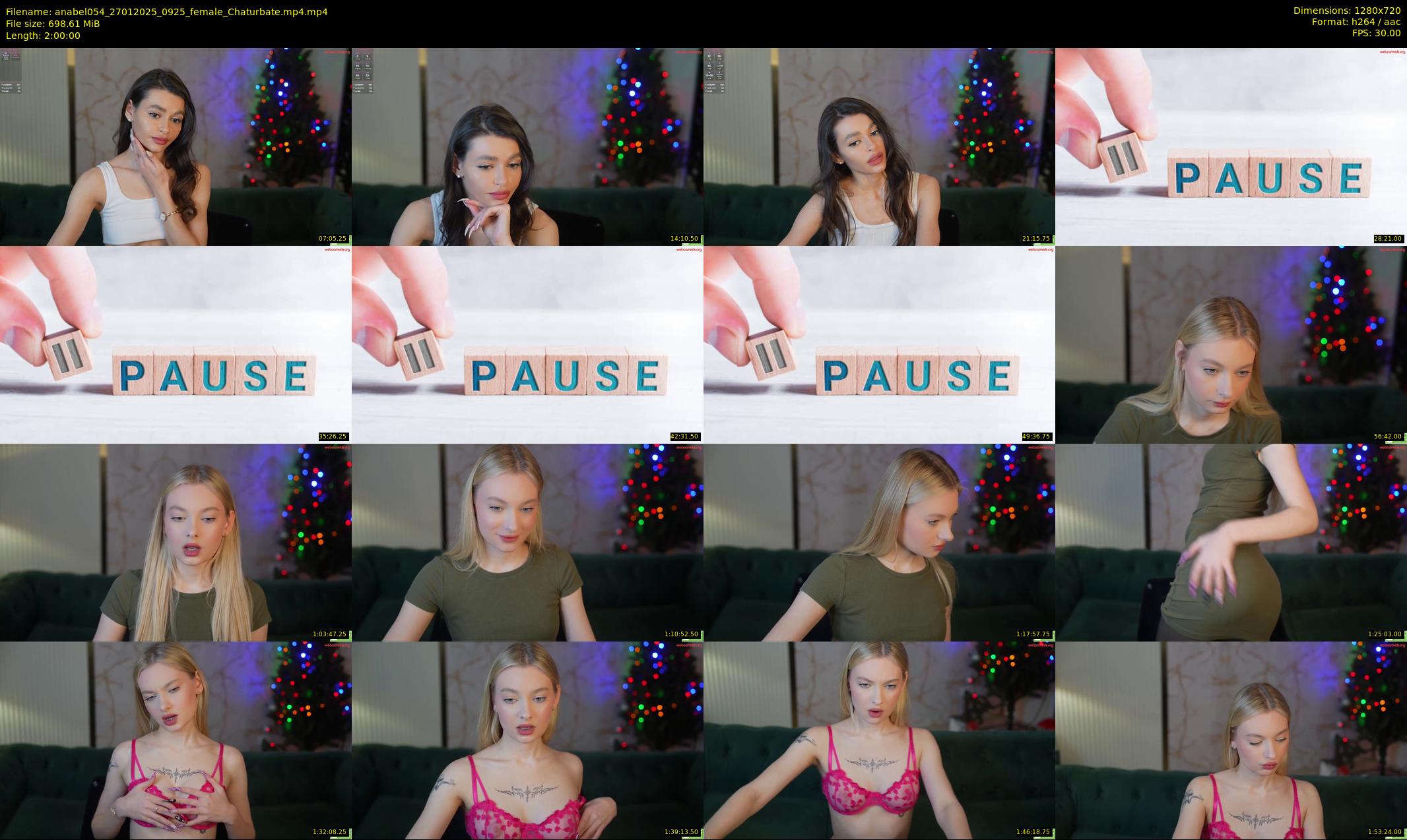 anabel054 — 120 minute Chaturbate female cam show recording, 720p, Jan 27, 2025