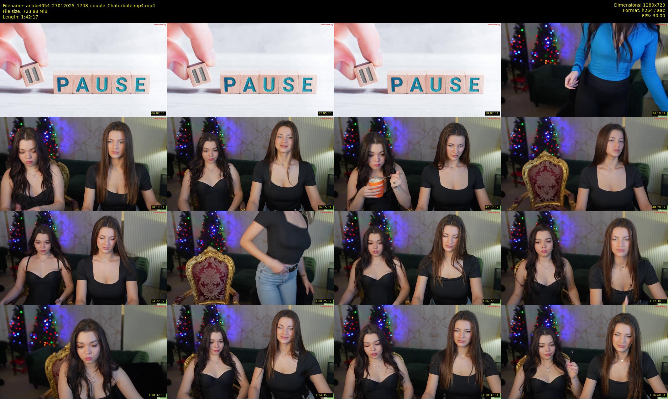 anabel054 — 103 minute Chaturbate female cam show recording, 720p, Jan 27, 2025