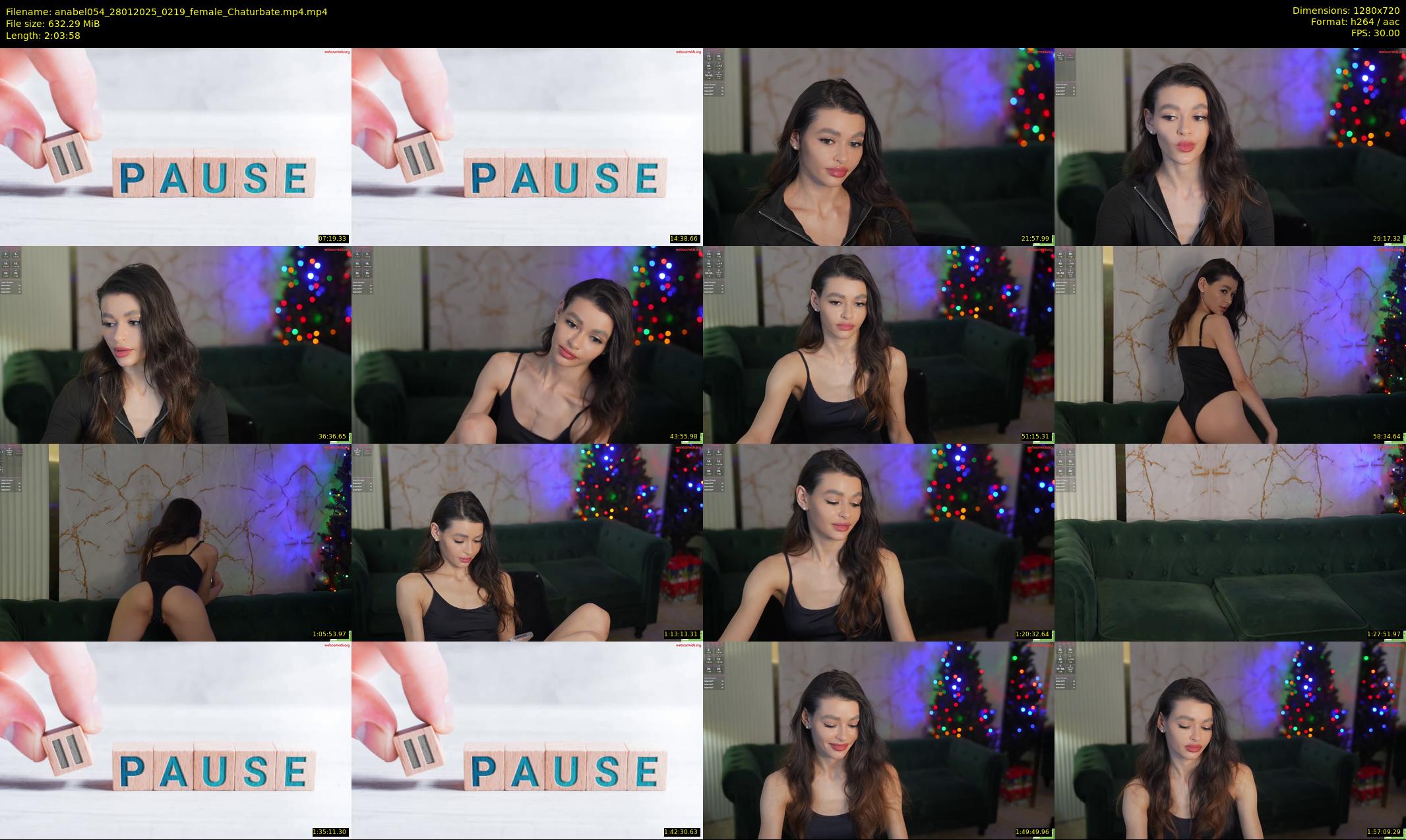 anabel054 — 124 minute Chaturbate female cam show recording, 720p, Jan 28, 2025