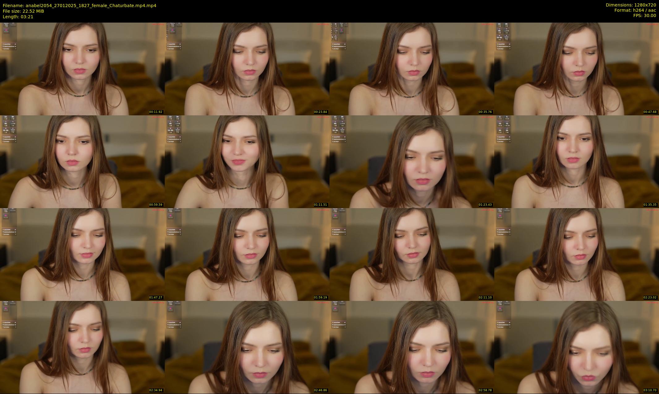anabel2054 — 4 minute Chaturbate female cam show recording, 720p, Jan 27, 2025