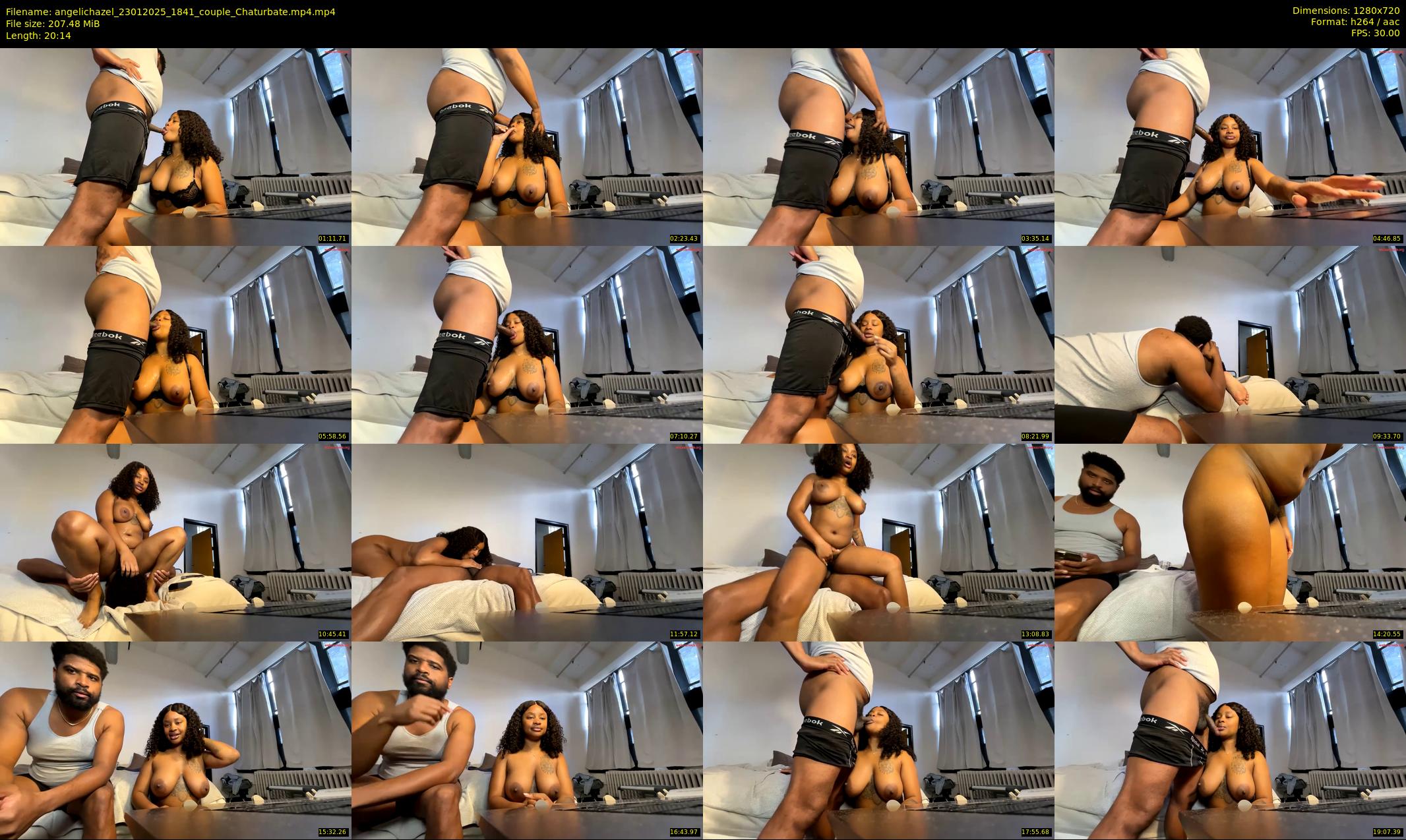angelichazel — 21 minute Chaturbate couple cam show recording, 720p, Jan 23, 2025