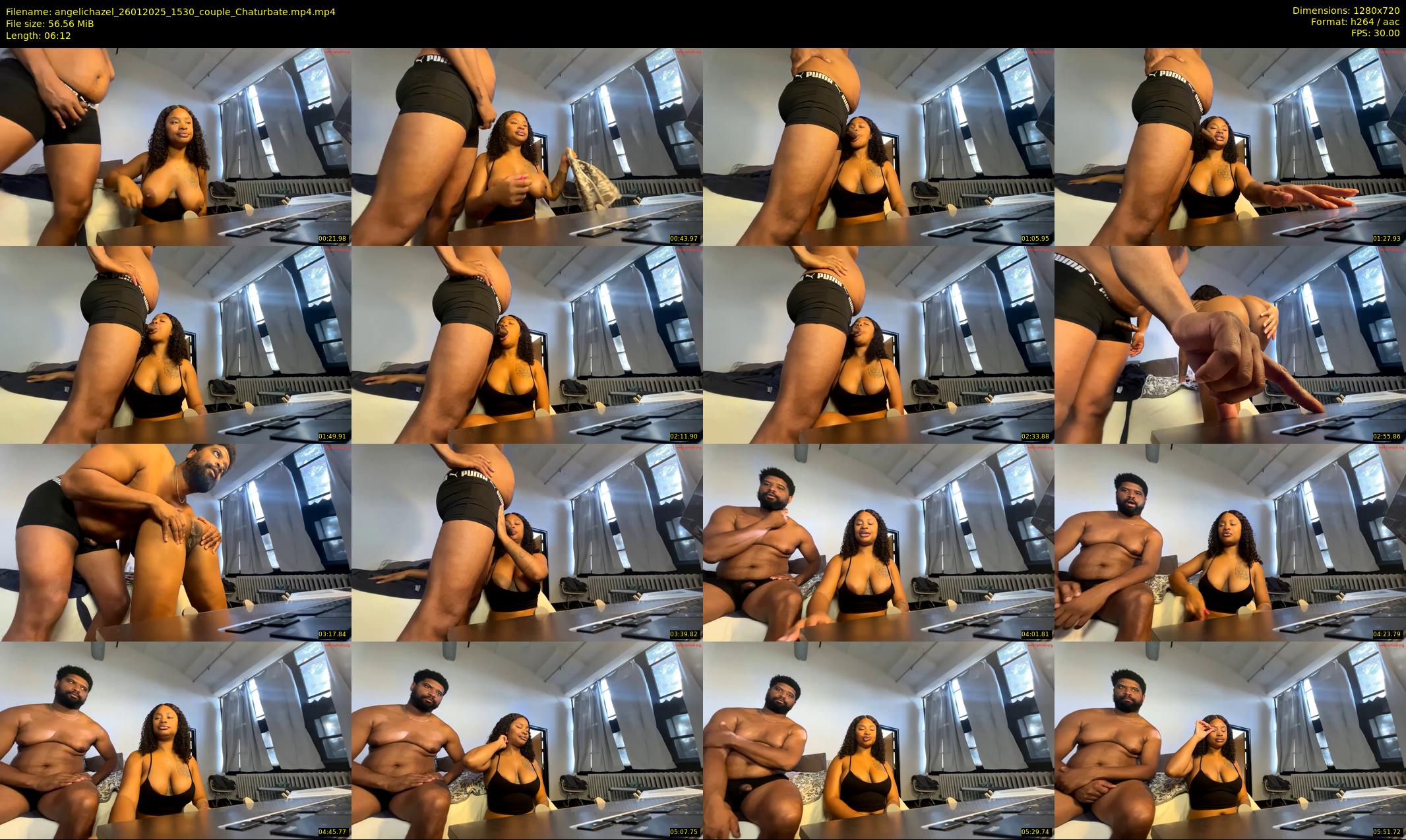 angelichazel — 7 minute Chaturbate couple cam show recording, 720p, Jan 26, 2025