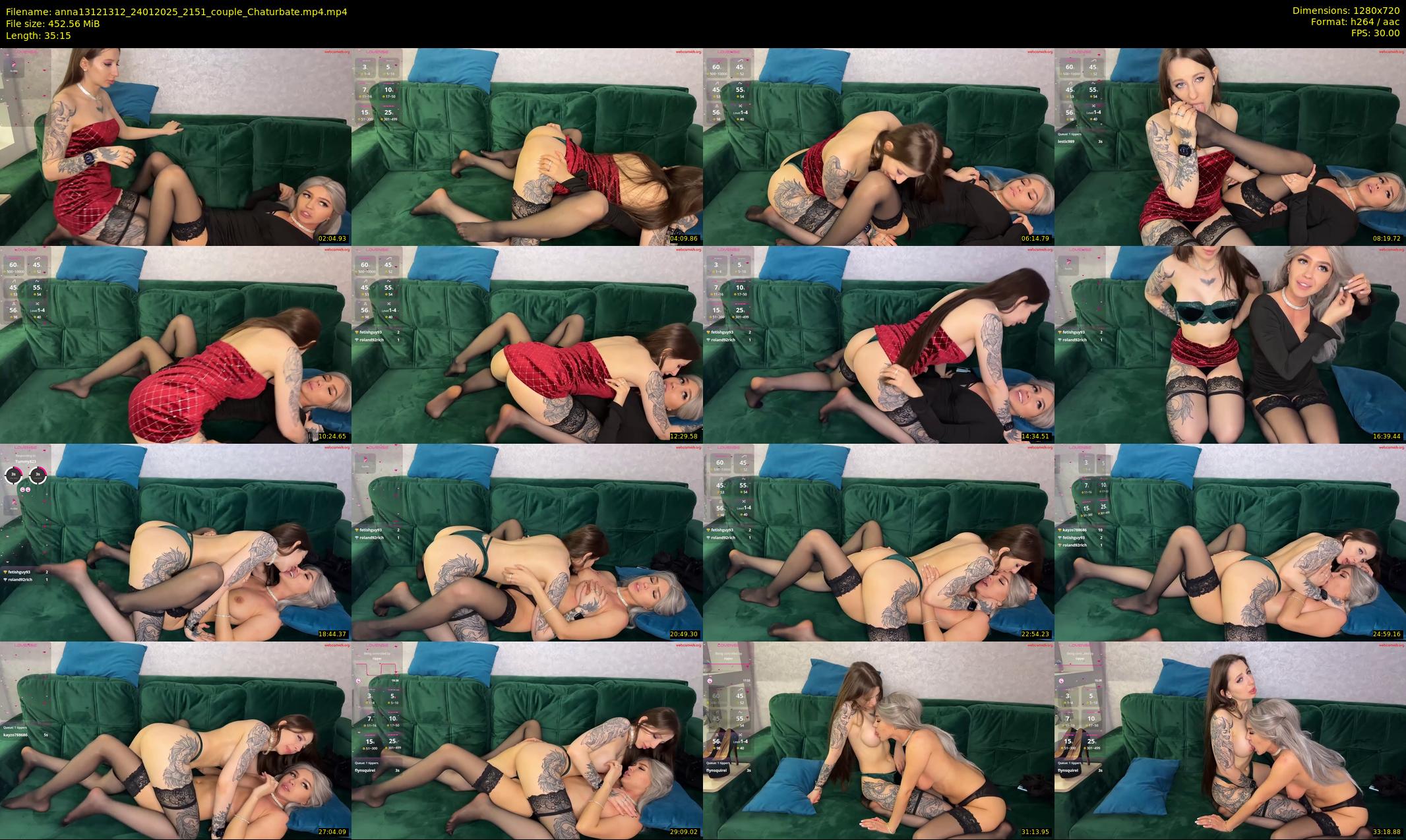 anna13121312 — 36 minute Chaturbate couple cam show recording, 720p, Jan 24, 2025