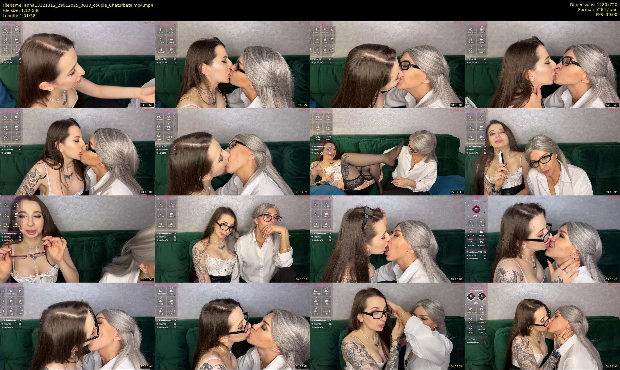 anna13121312 — 62 minute Chaturbate couple cam show recording, 720p, Jan 29, 2025