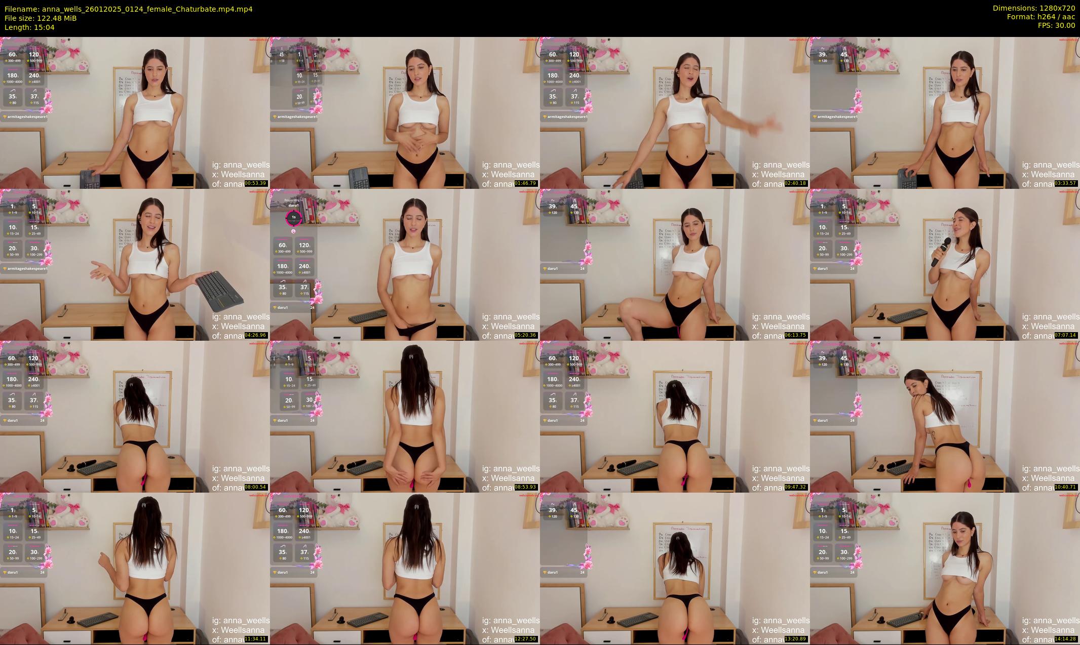 anna_wells — 16 minute Chaturbate female cam show recording, 720p, Jan 26, 2025