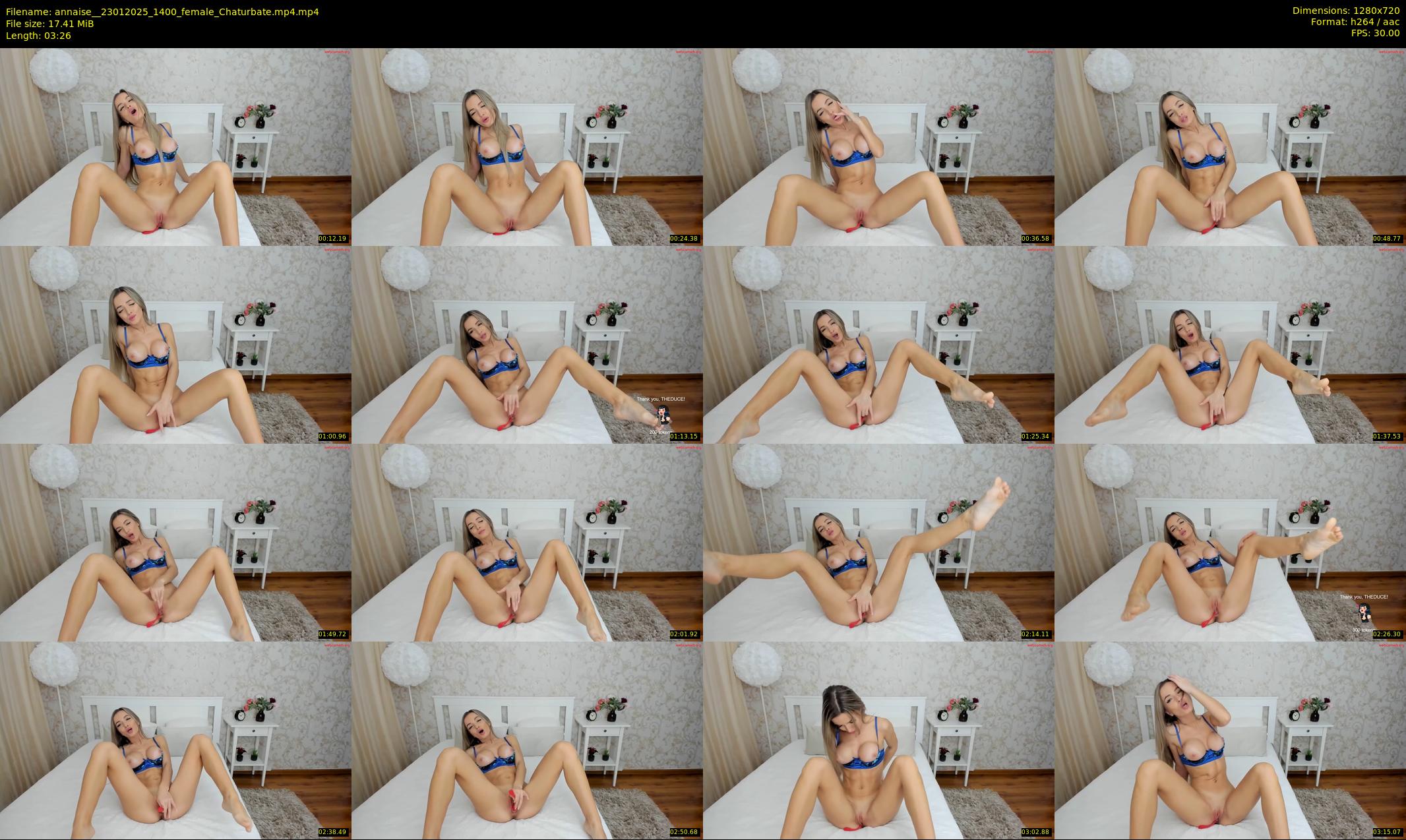 annaise_ — 4 minute Chaturbate female cam show recording, 720p, Jan 23, 2025