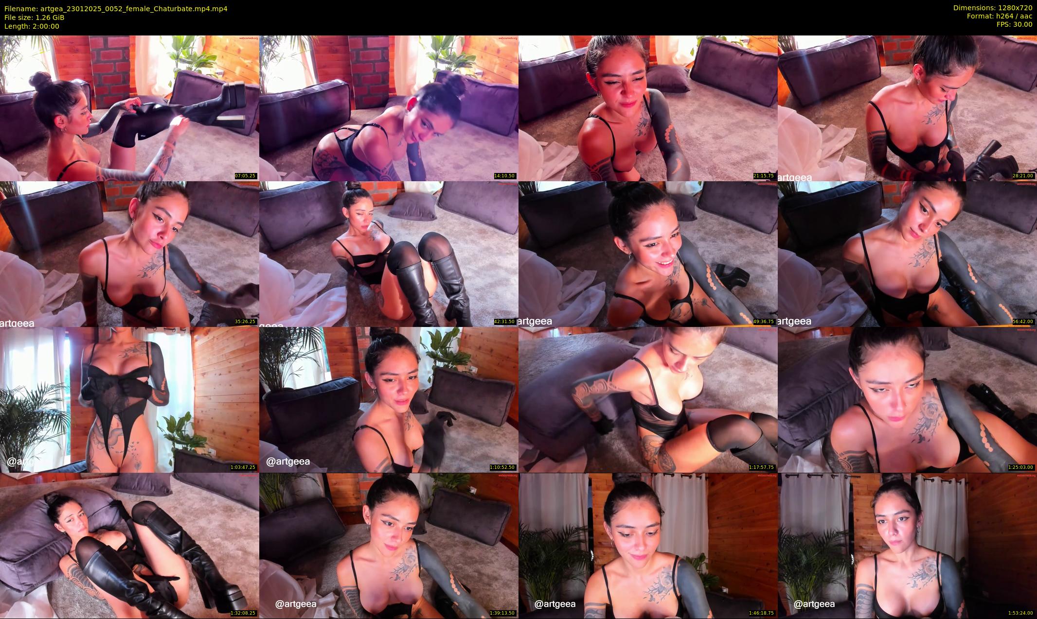 artgea — 120 minute Chaturbate female cam show recording, 720p, Jan 23, 2025