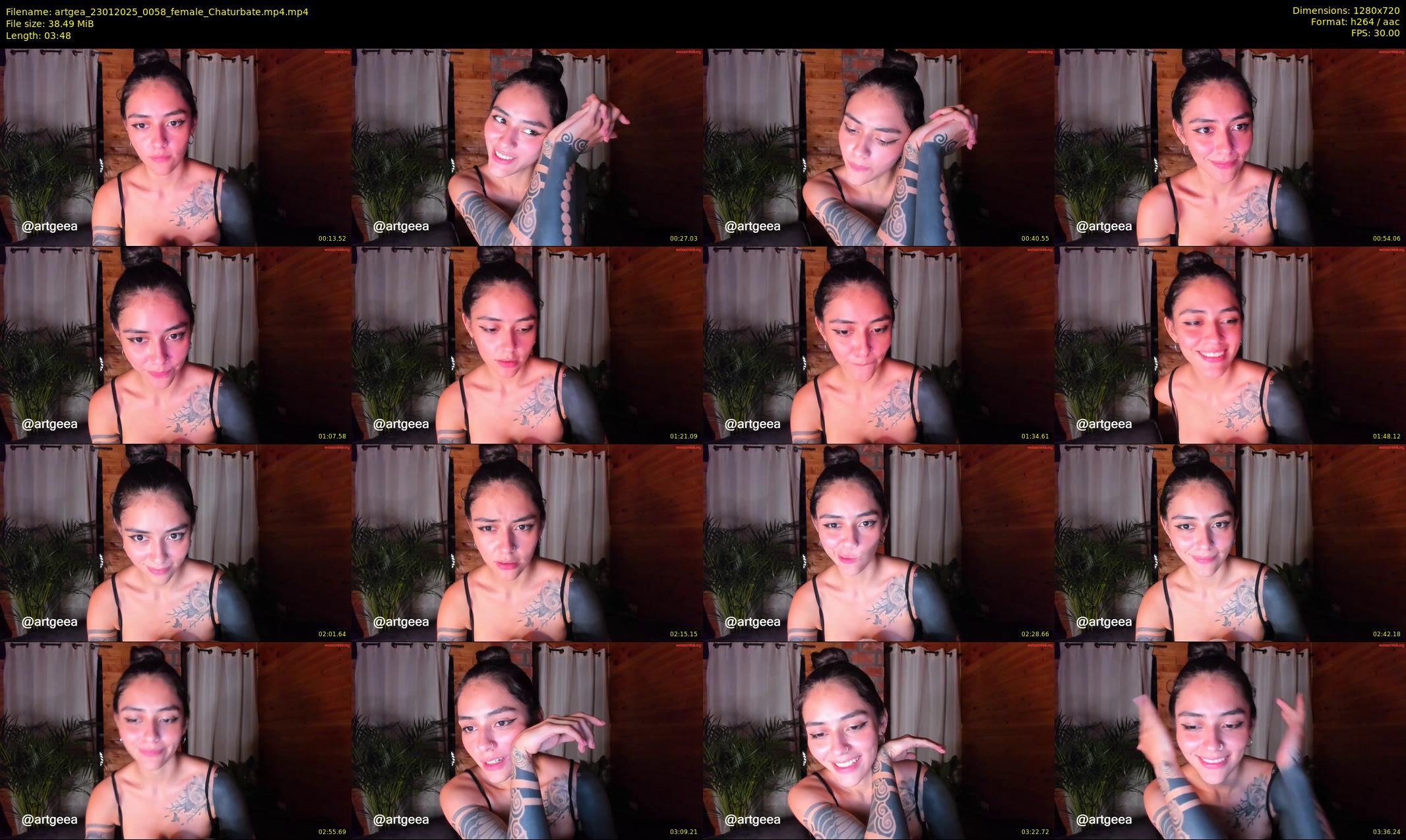 artgea — 4 minute Chaturbate female cam show recording, 720p, Jan 23, 2025