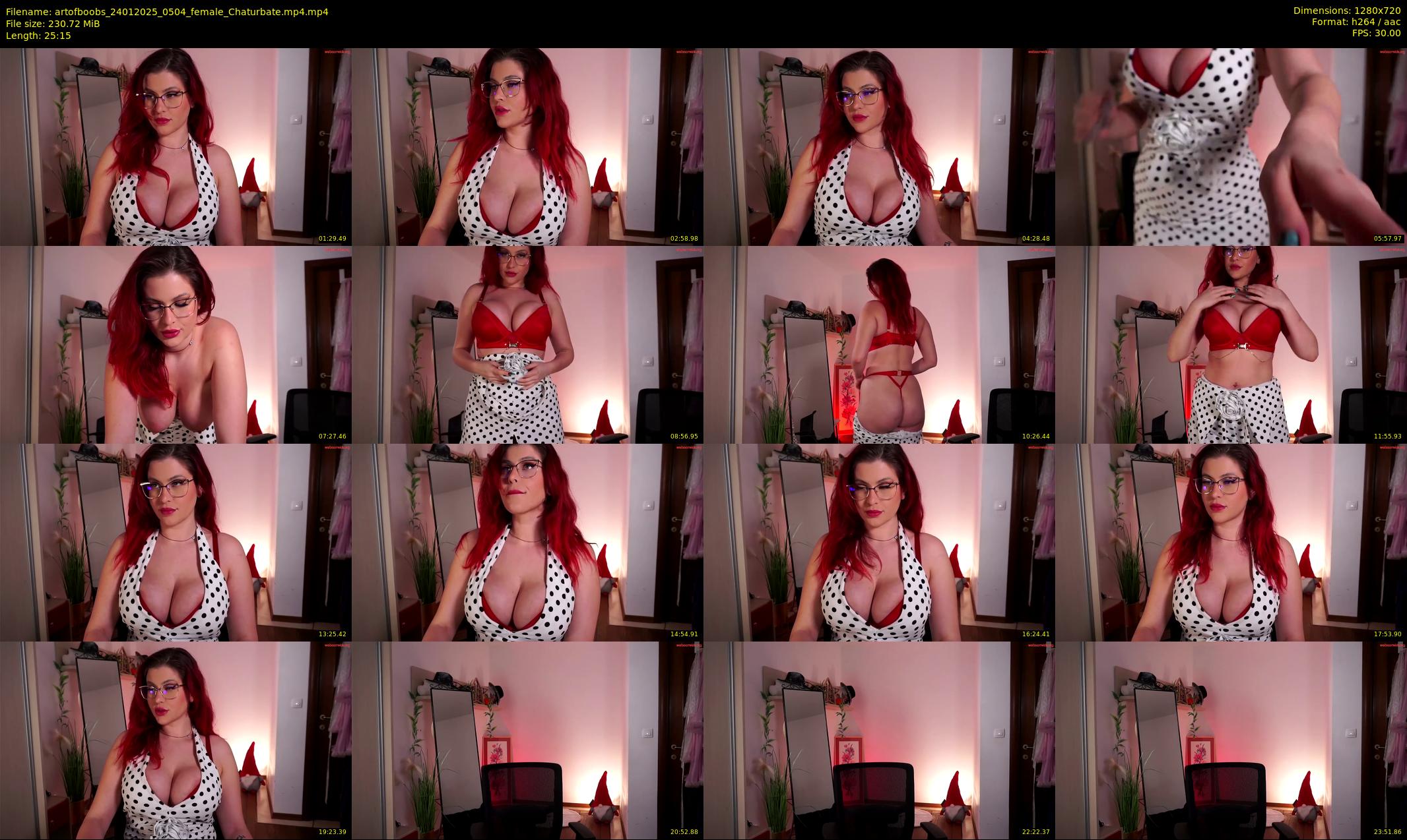 artofboobs — 26 minute Chaturbate female cam show recording, 720p, Jan 24, 2025