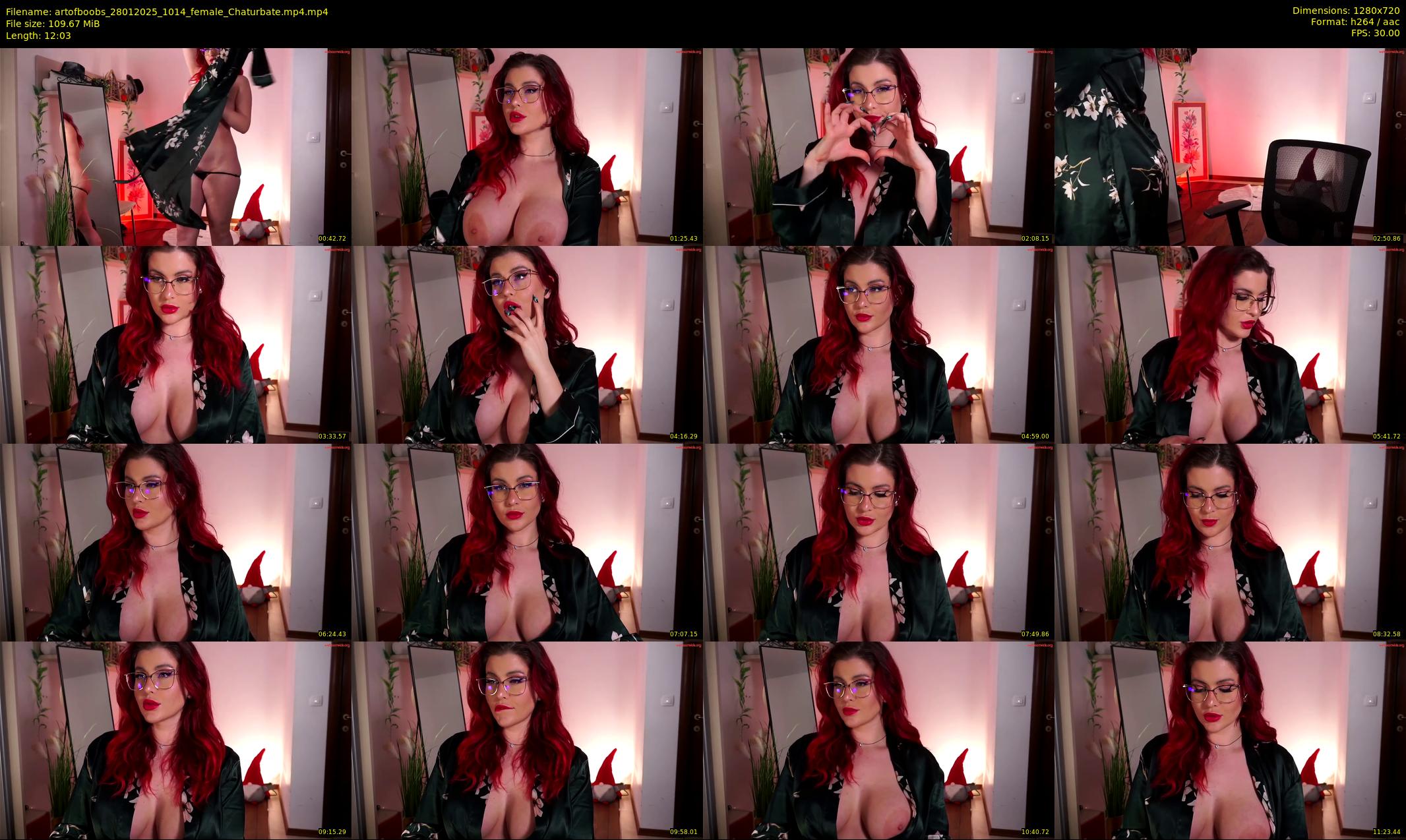 artofboobs — 13 minute Chaturbate female cam show recording, 720p, Jan 28, 2025
