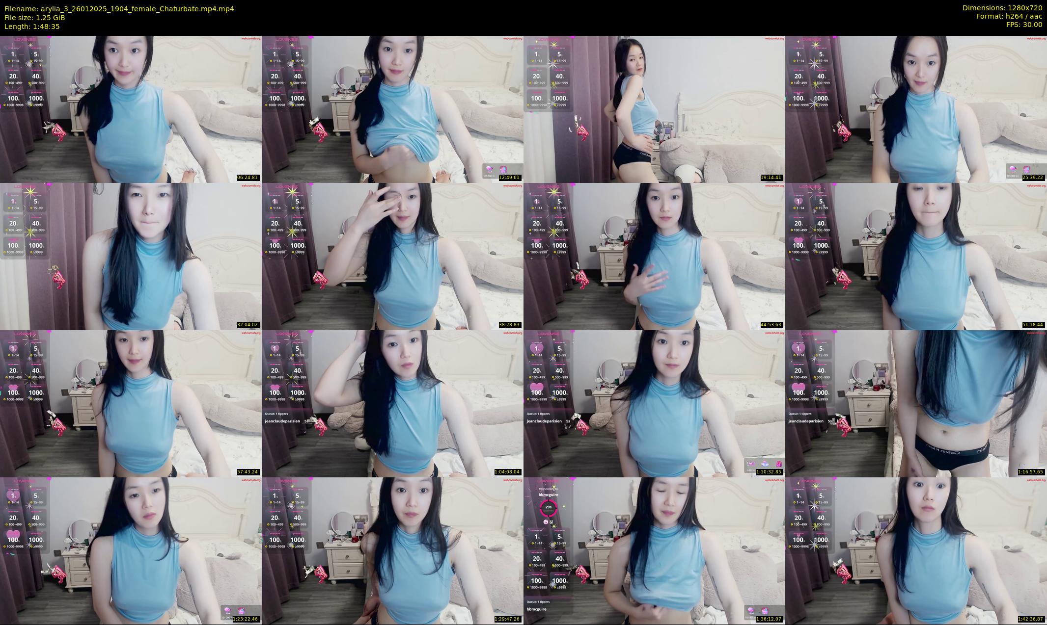 arylia_3 — 109 minute Chaturbate female cam show recording, 720p, Jan 26, 2025
