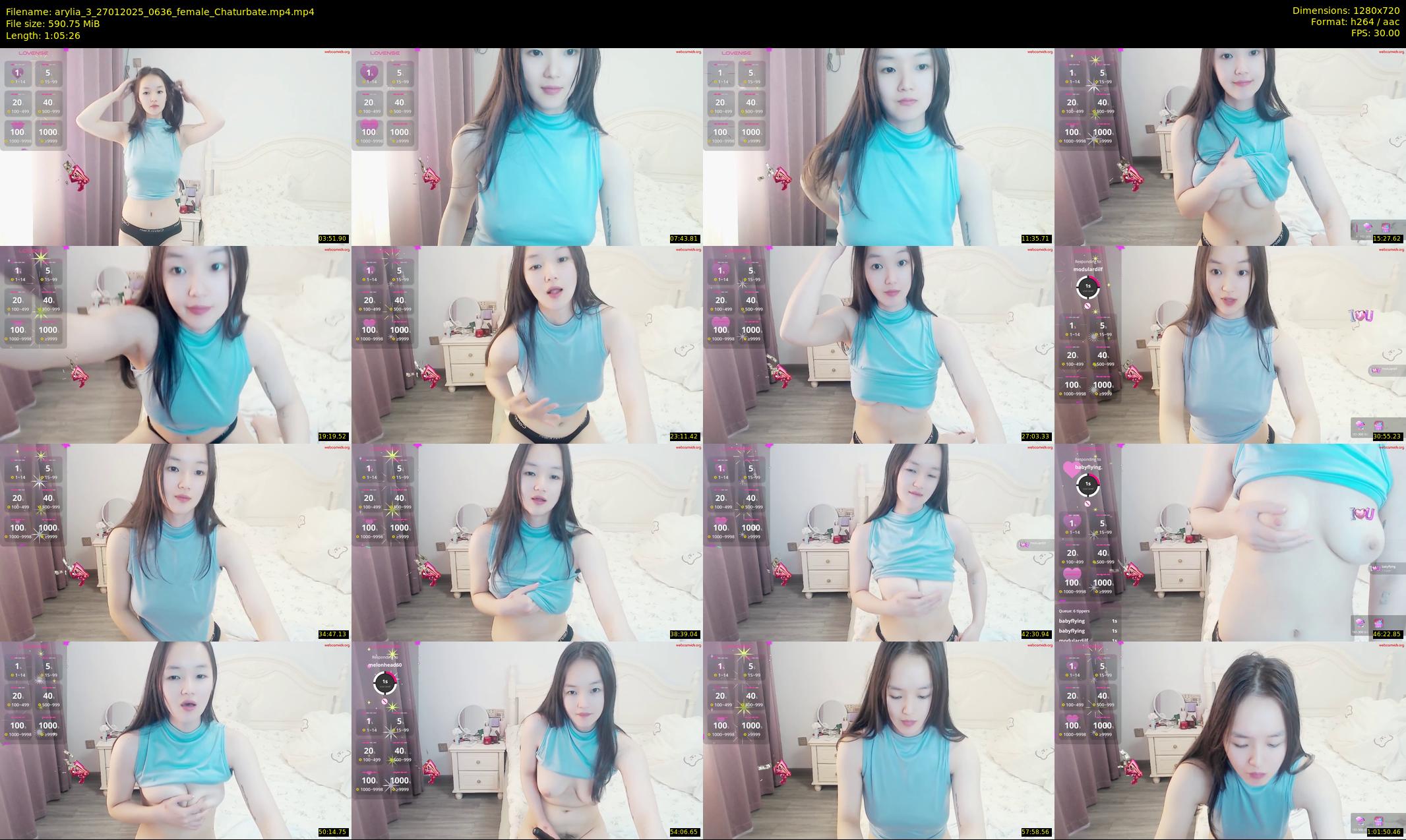 arylia_3 — 66 minute Chaturbate female cam show recording, 720p, Jan 27, 2025
