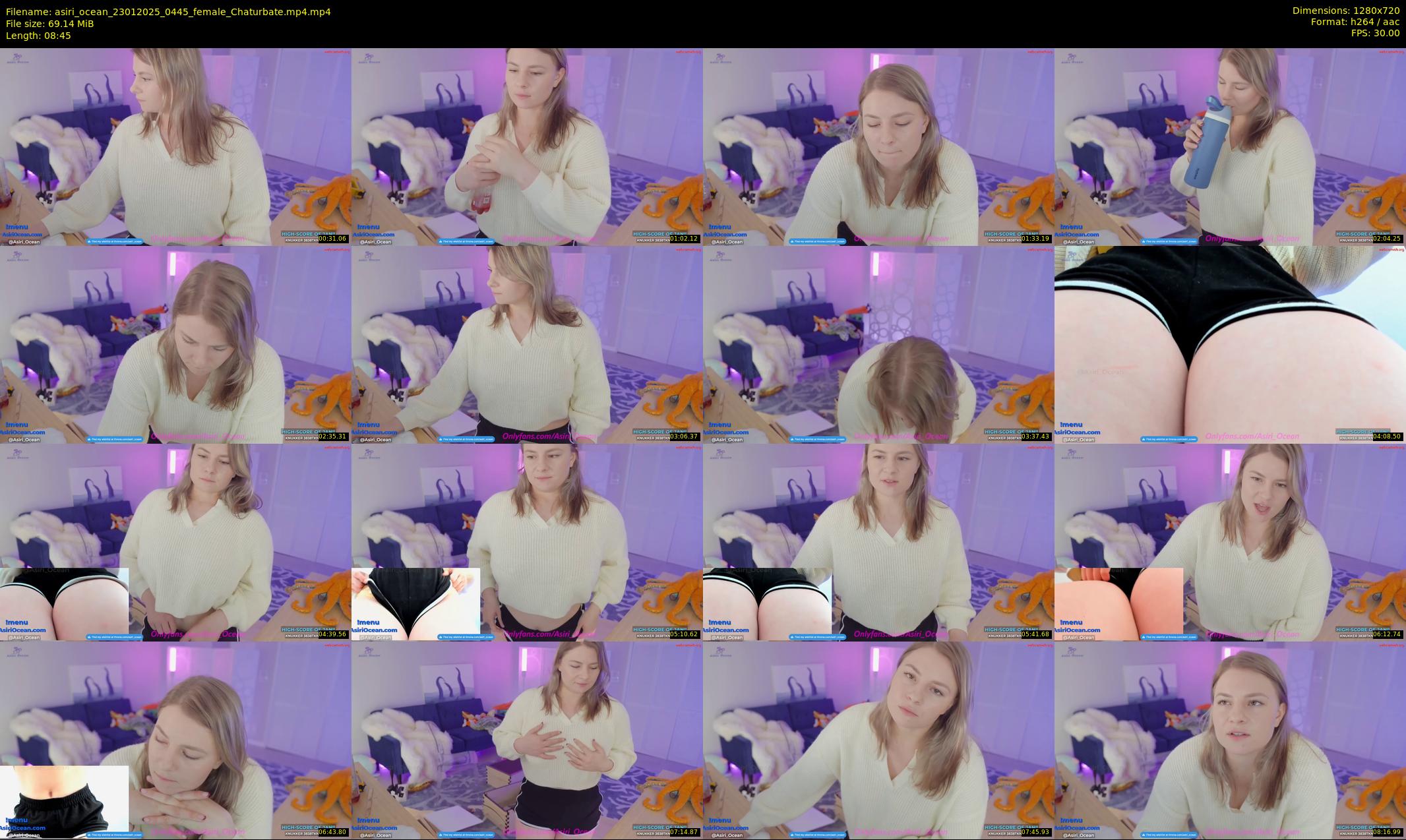 asiri_ocean — 9 minute Chaturbate female cam show recording, 720p, Jan 23, 2025
