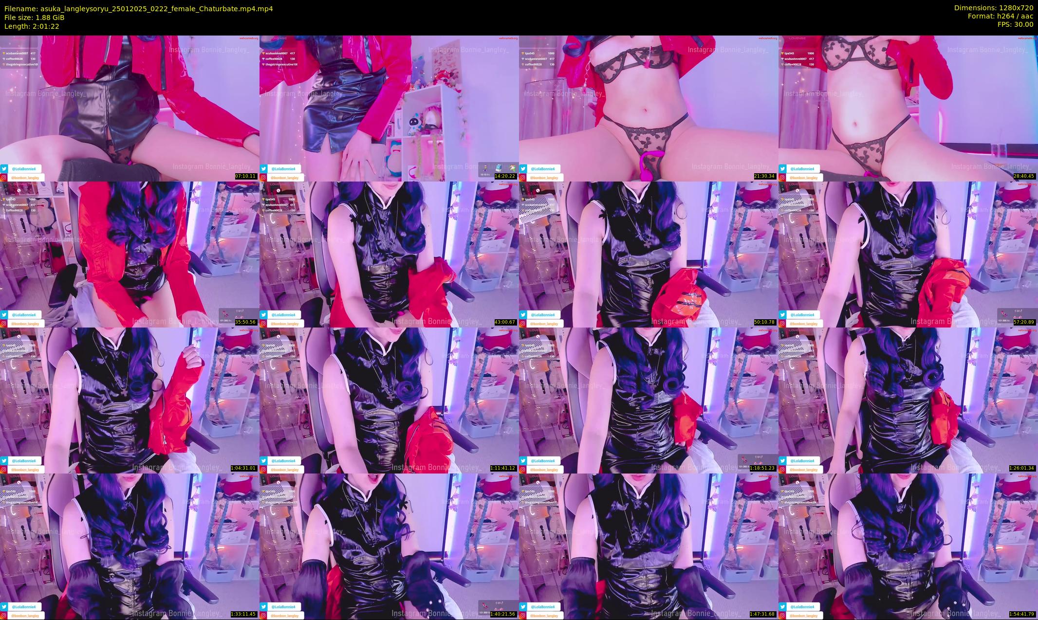 asuka_langleysoryu — 122 minute Chaturbate female cam show recording, 720p, Jan 25, 2025