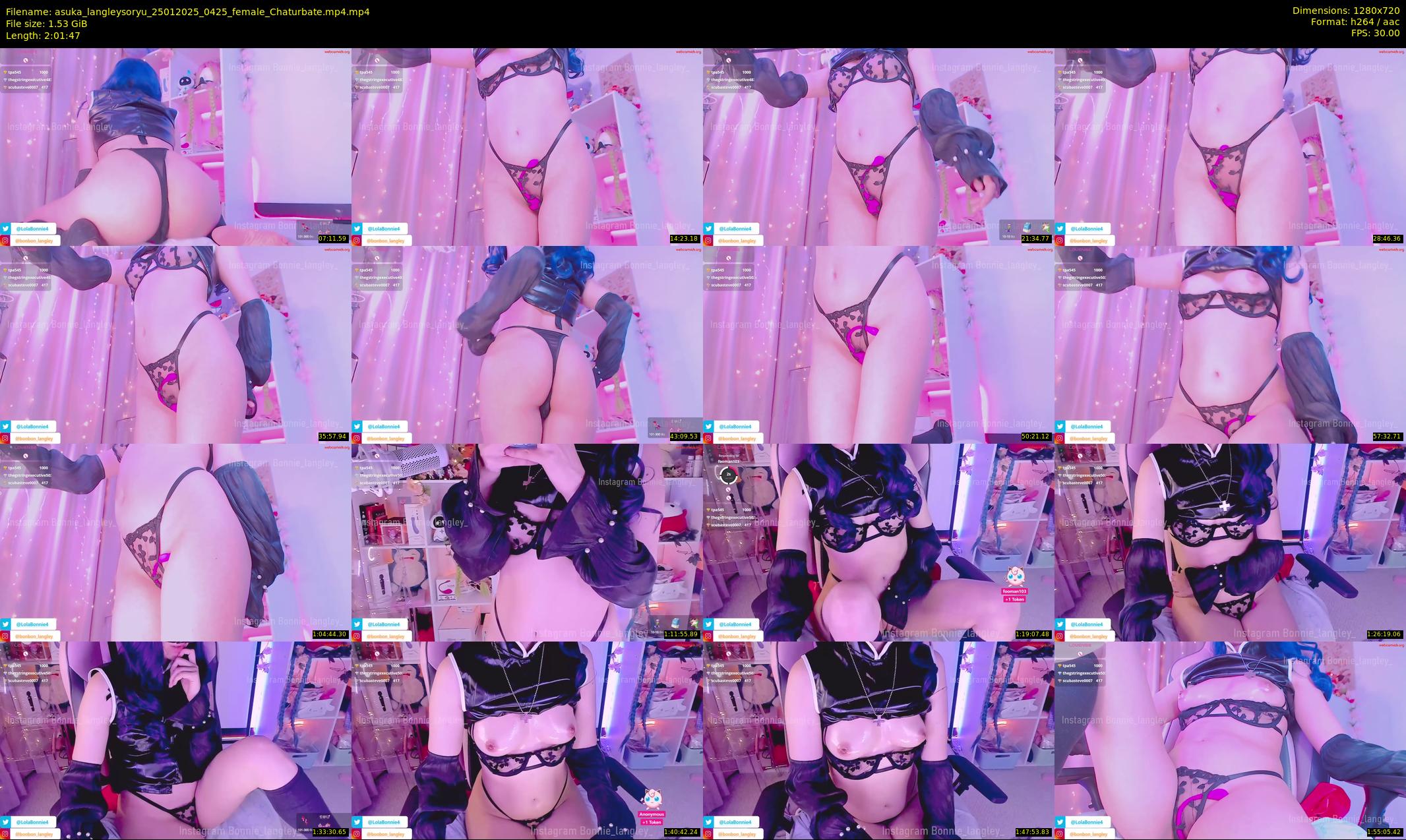 asuka_langleysoryu — 122 minute Chaturbate female cam show recording, 720p, Jan 25, 2025