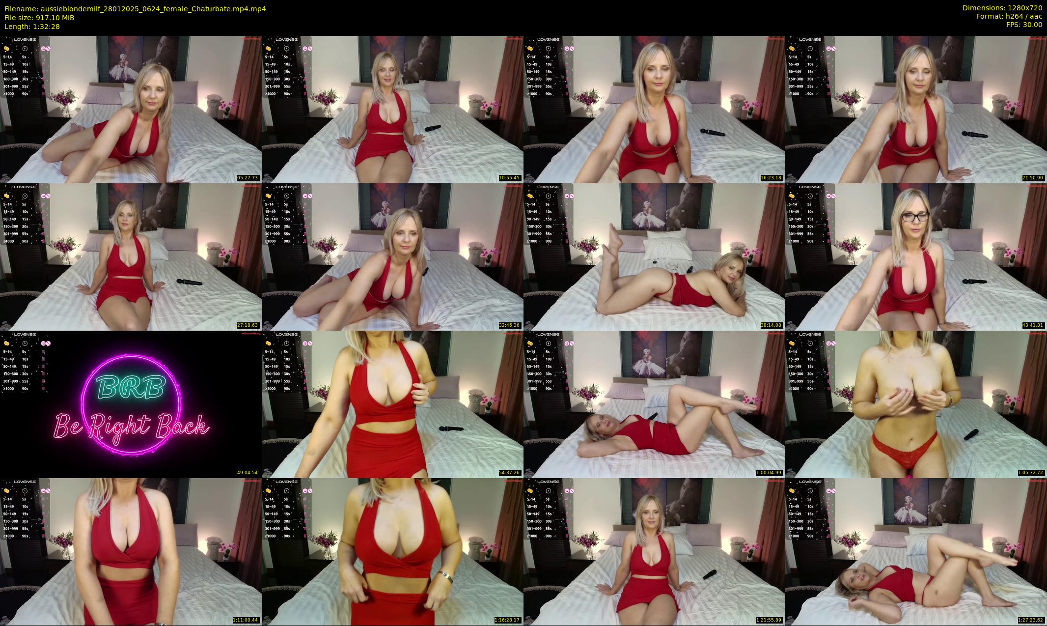 aussieblondemilf — 93 minute Chaturbate female cam show recording, 720p, Jan 28, 2025
