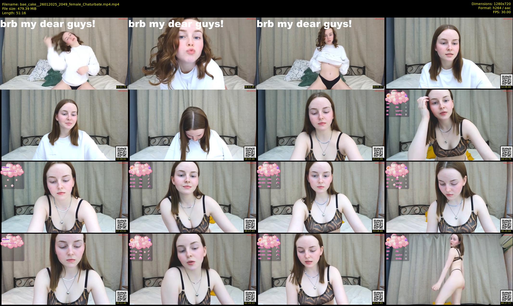 bae_cake_ — 52 minute Chaturbate female cam show recording, 720p, Jan 26, 2025
