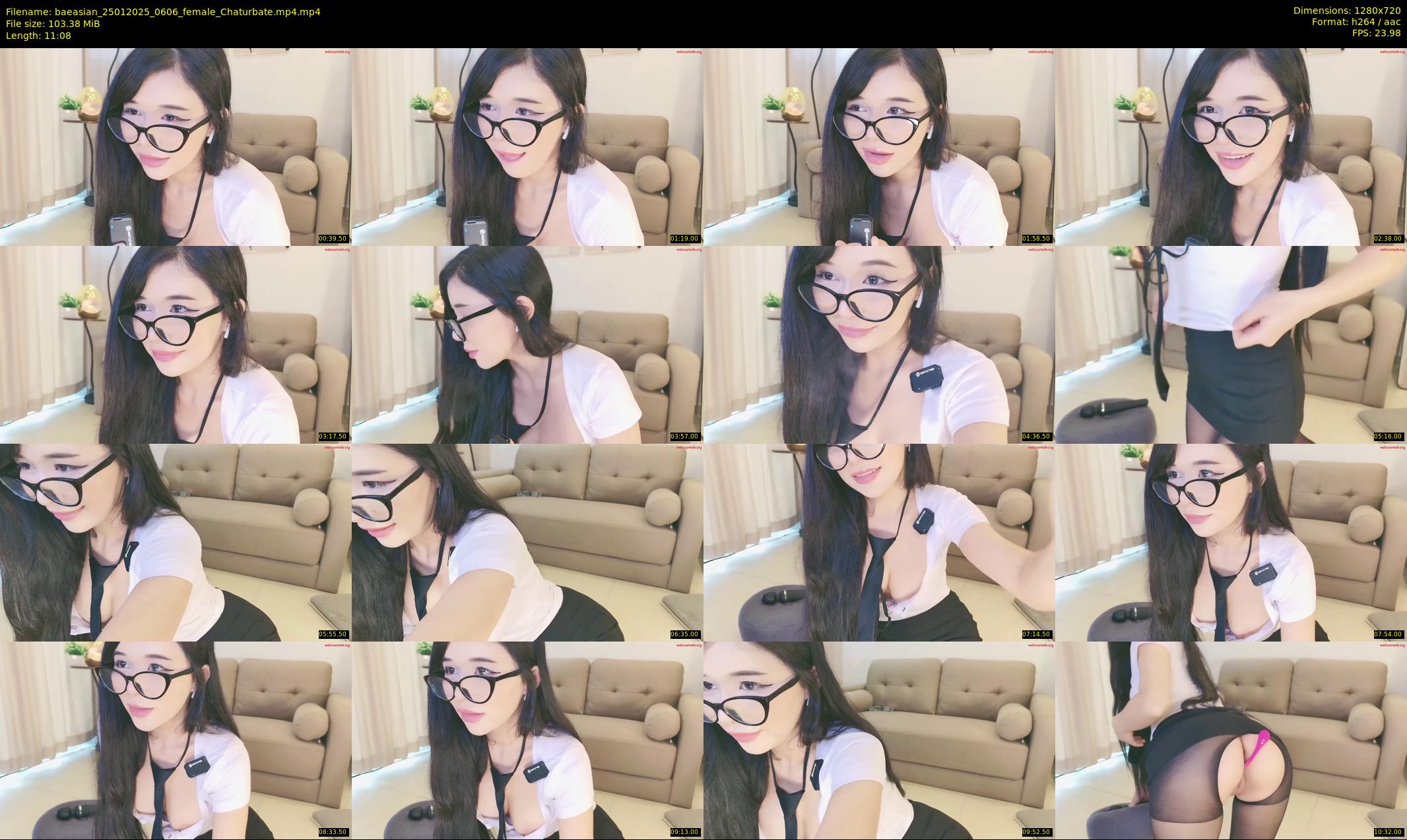 baeasian — 12 minute Chaturbate female cam show recording, 720p, Jan 25, 2025
