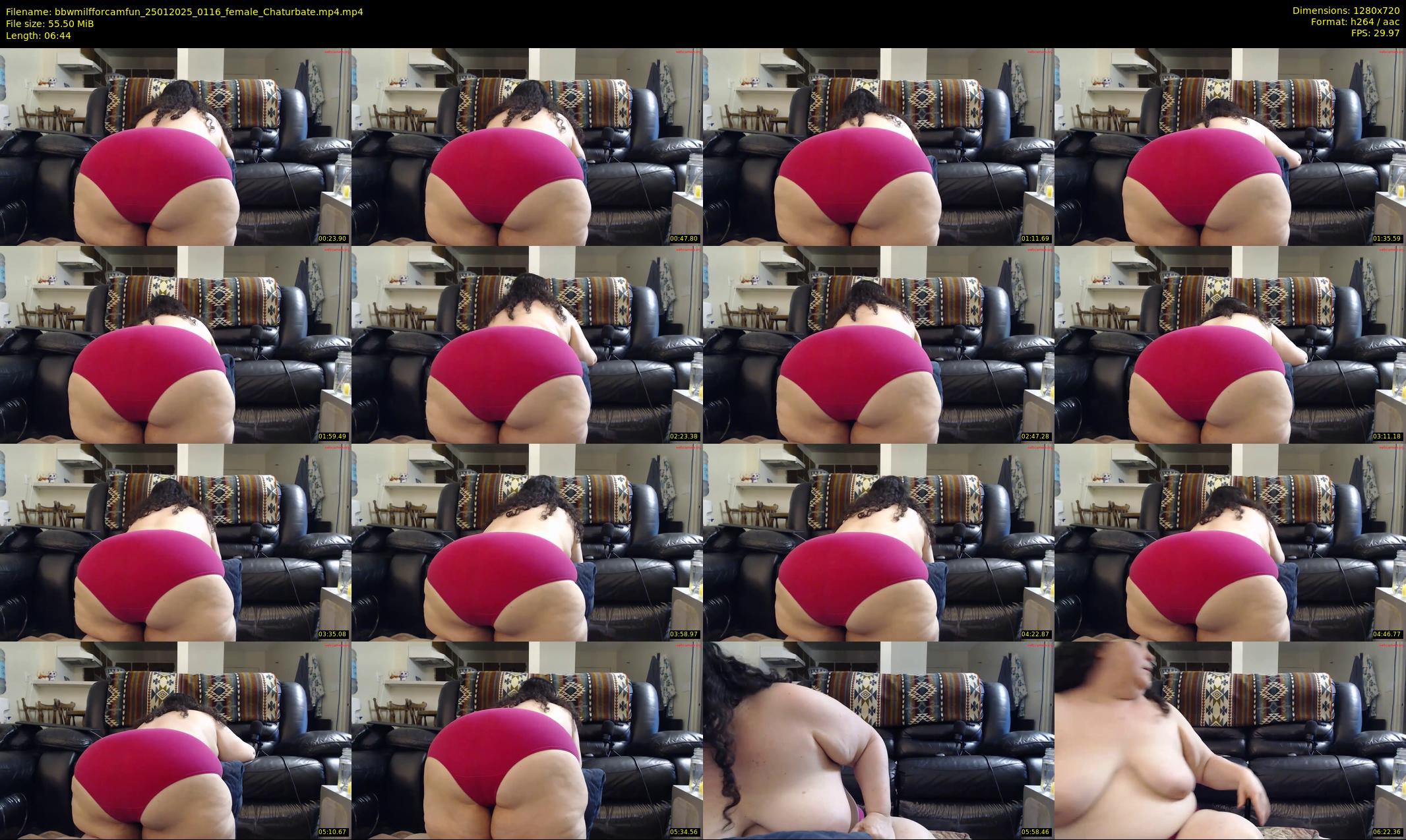bbwmilfforcamfun — 7 minute Chaturbate female cam show recording, 720p, Jan 25, 2025