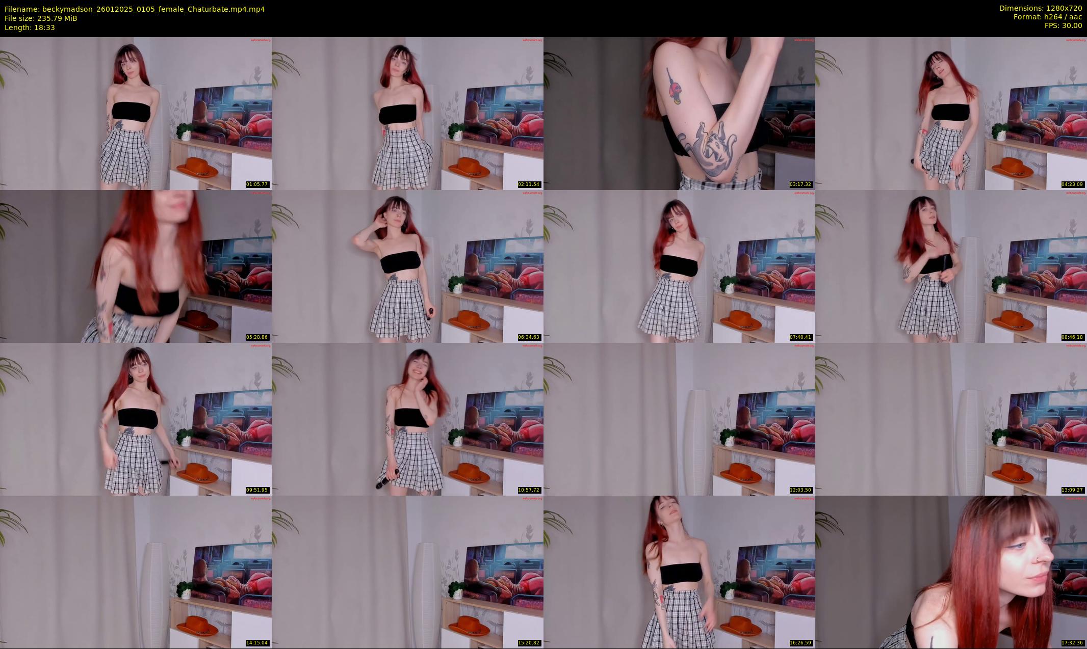 beckymadson — 19 minute Chaturbate female cam show recording, 720p, Jan 26, 2025