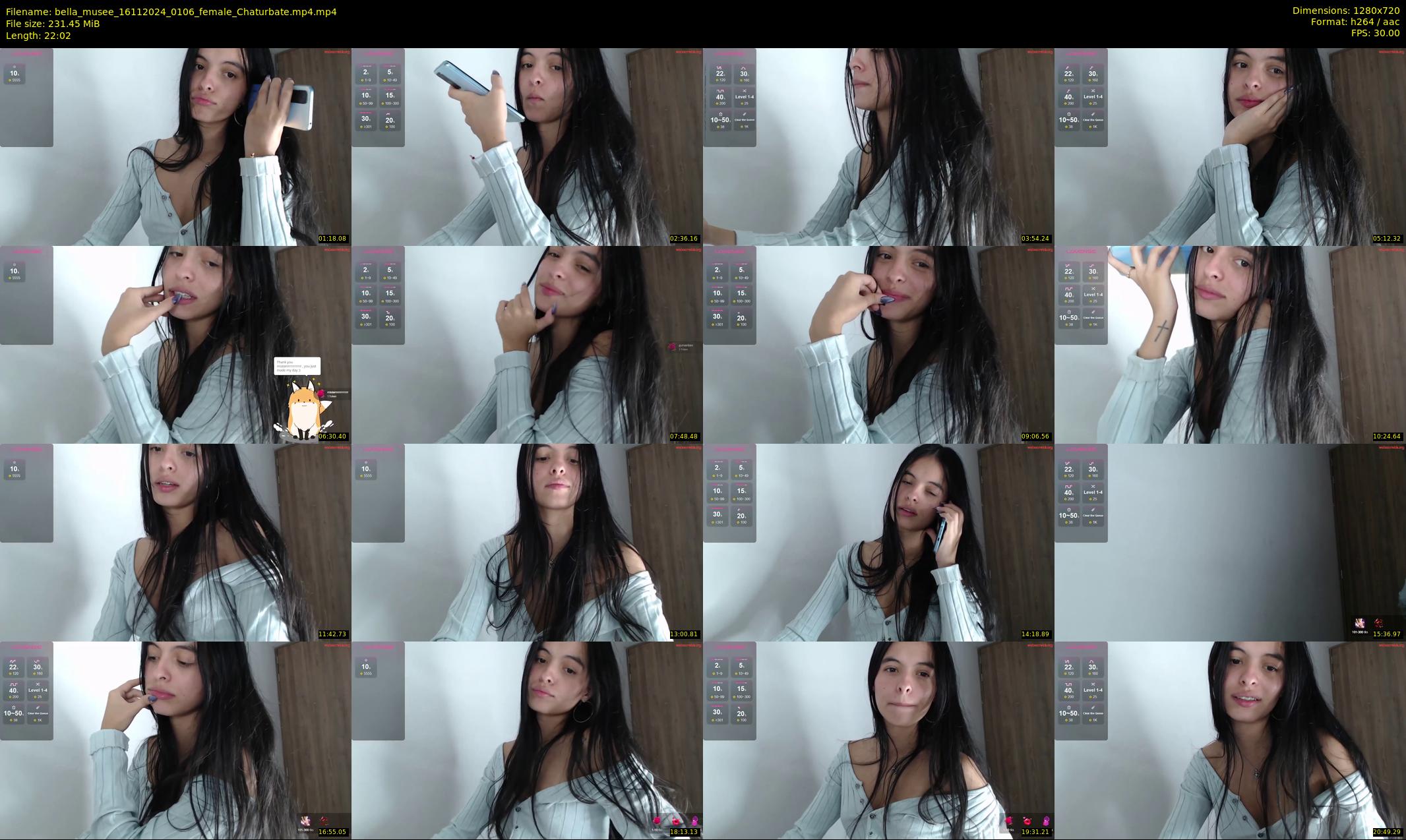 bella_musee — 23 minute Chaturbate female cam show recording, 720p, Nov 16, 2024
