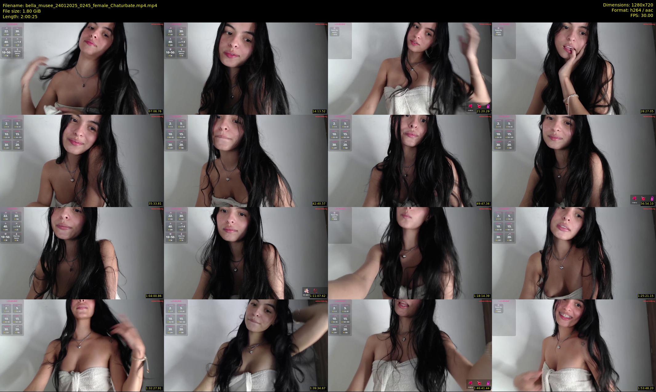 bella_musee — 121 minute Chaturbate female cam show recording, 720p, Jan 24, 2025
