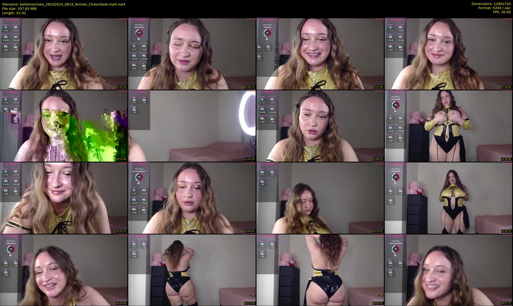 bellamonroee — 32 minute Chaturbate female cam show recording, 720p, Oct 28, 2024