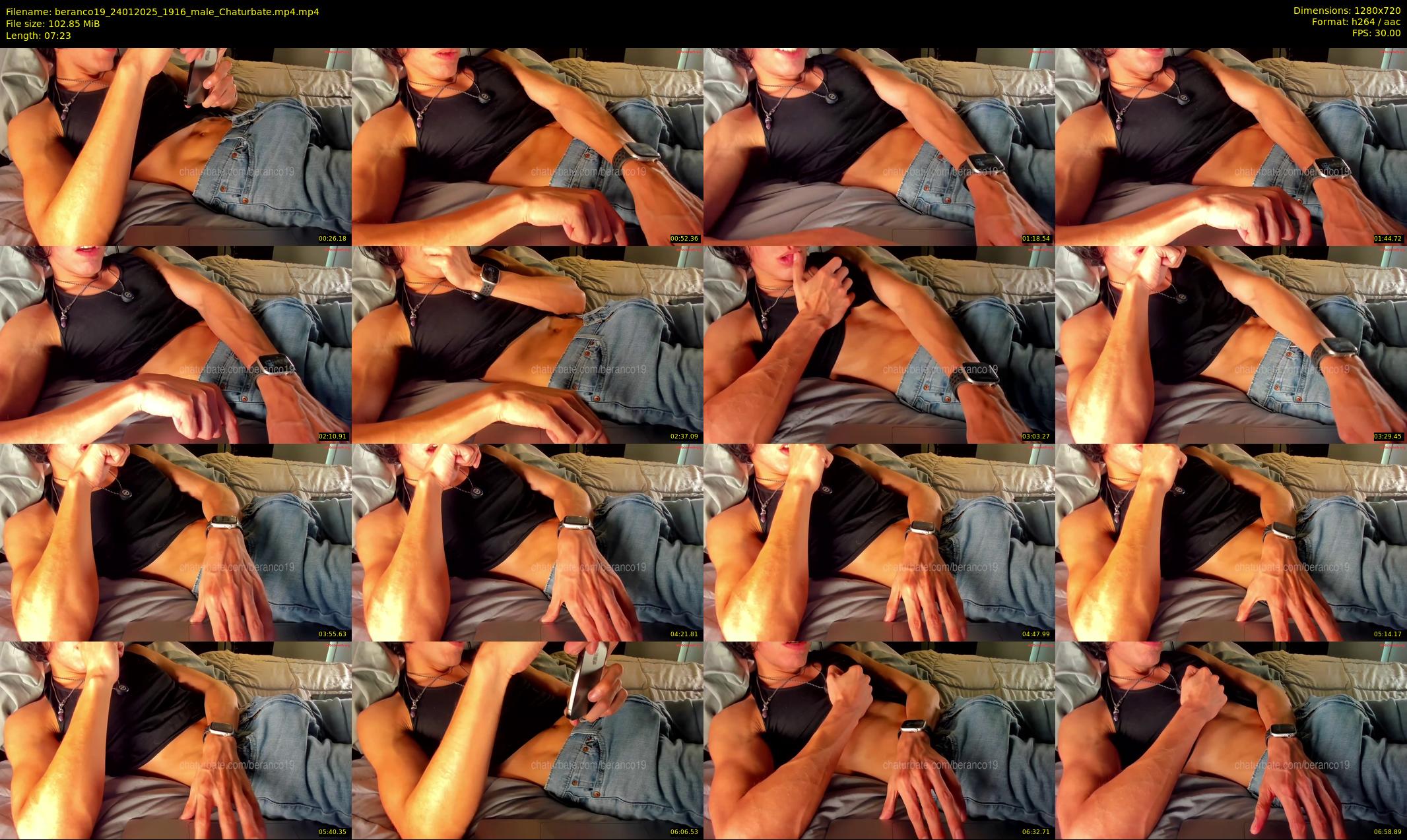 beranco19 — 8 minute Chaturbate male cam show recording, 720p, Jan 24, 2025