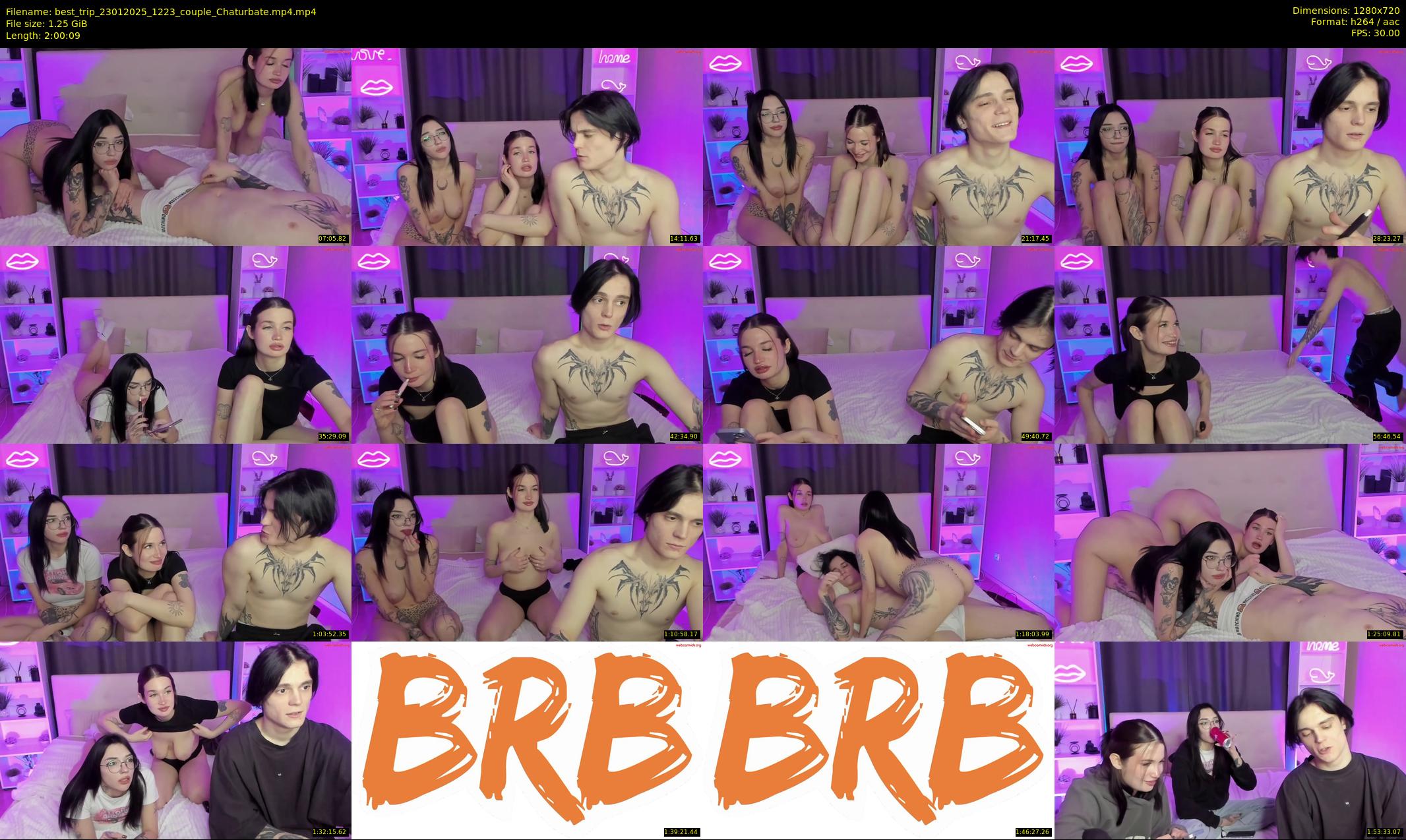 best_trip — 121 minute Chaturbate couple cam show recording, 720p, Jan 23, 2025