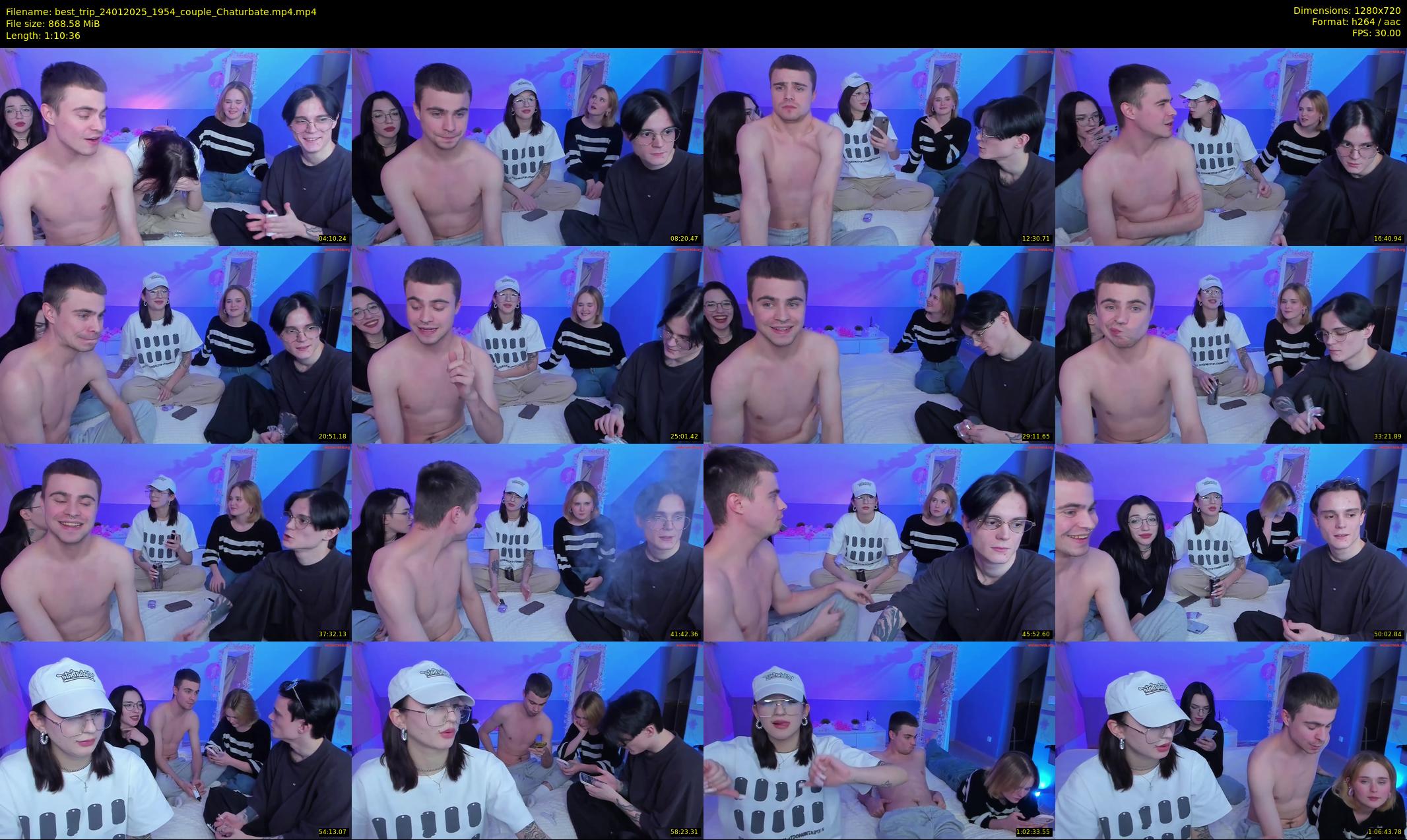 best_trip — 71 minute Chaturbate couple cam show recording, 720p, Jan 24, 2025