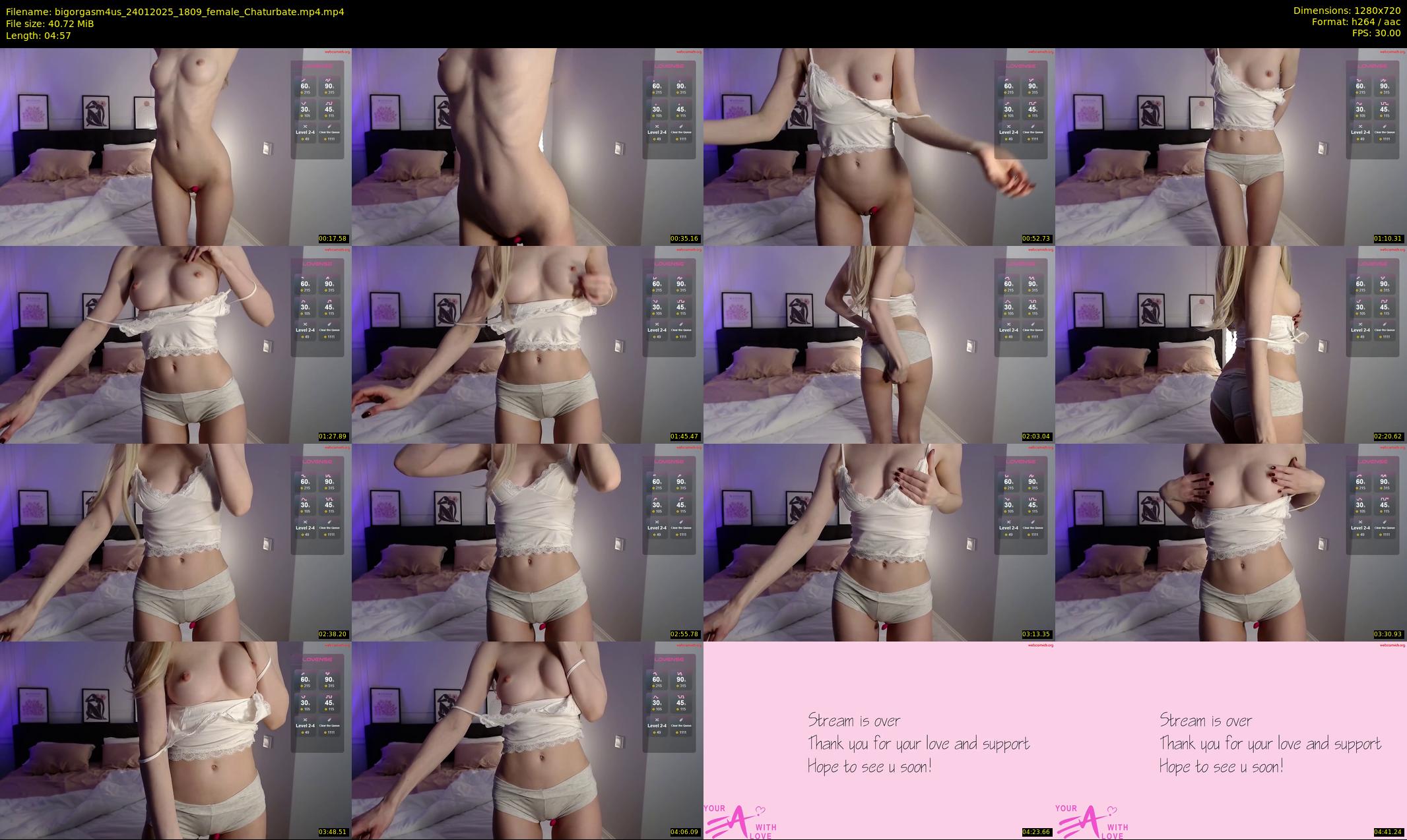 bigorgasm4us — 5 minute Chaturbate female cam show recording, 720p, Jan 24, 2025