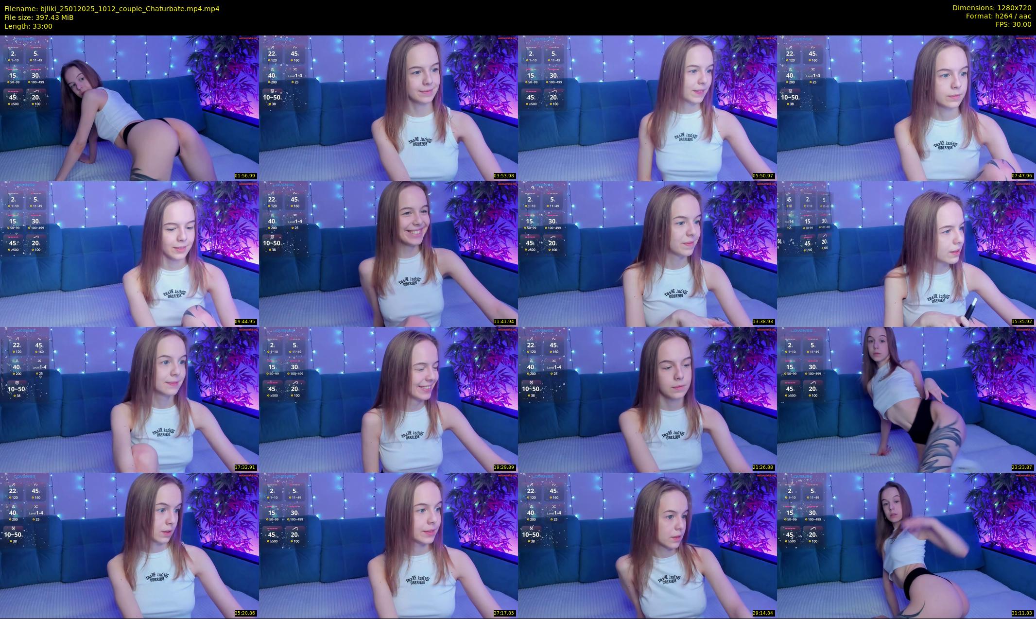 bjliki — 33 minute Chaturbate couple cam show recording, 720p, Jan 25, 2025