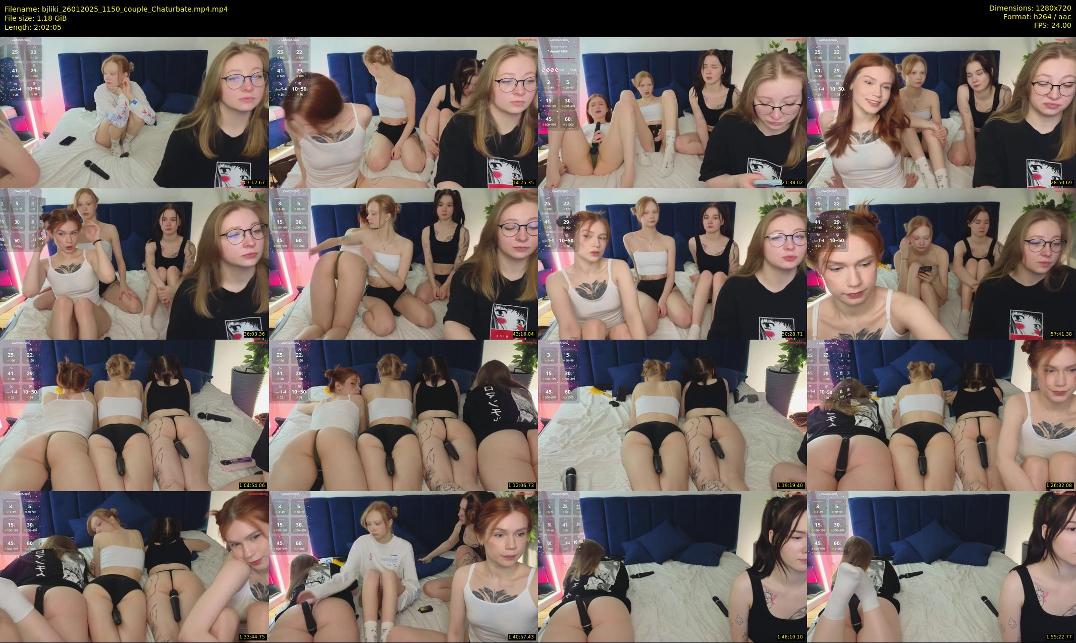 bjliki — 123 minute Chaturbate couple cam show recording, 720p, Jan 26, 2025
