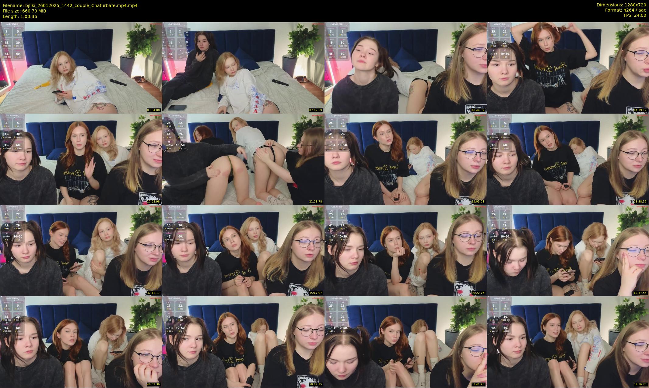 bjliki — 61 minute Chaturbate couple cam show recording, 720p, Jan 26, 2025