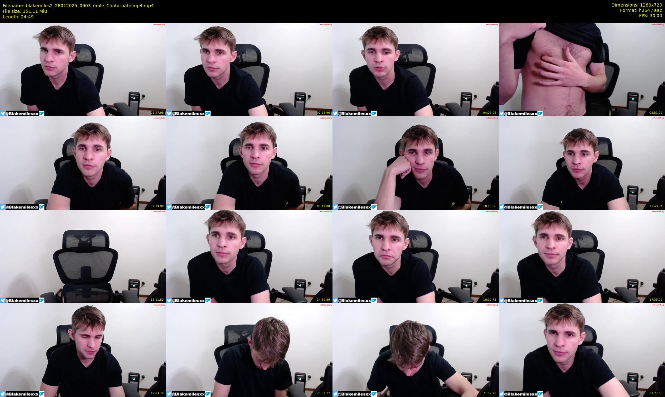 blakemiles2 — 25 minute Chaturbate male cam show recording, 720p, Jan 28, 2025