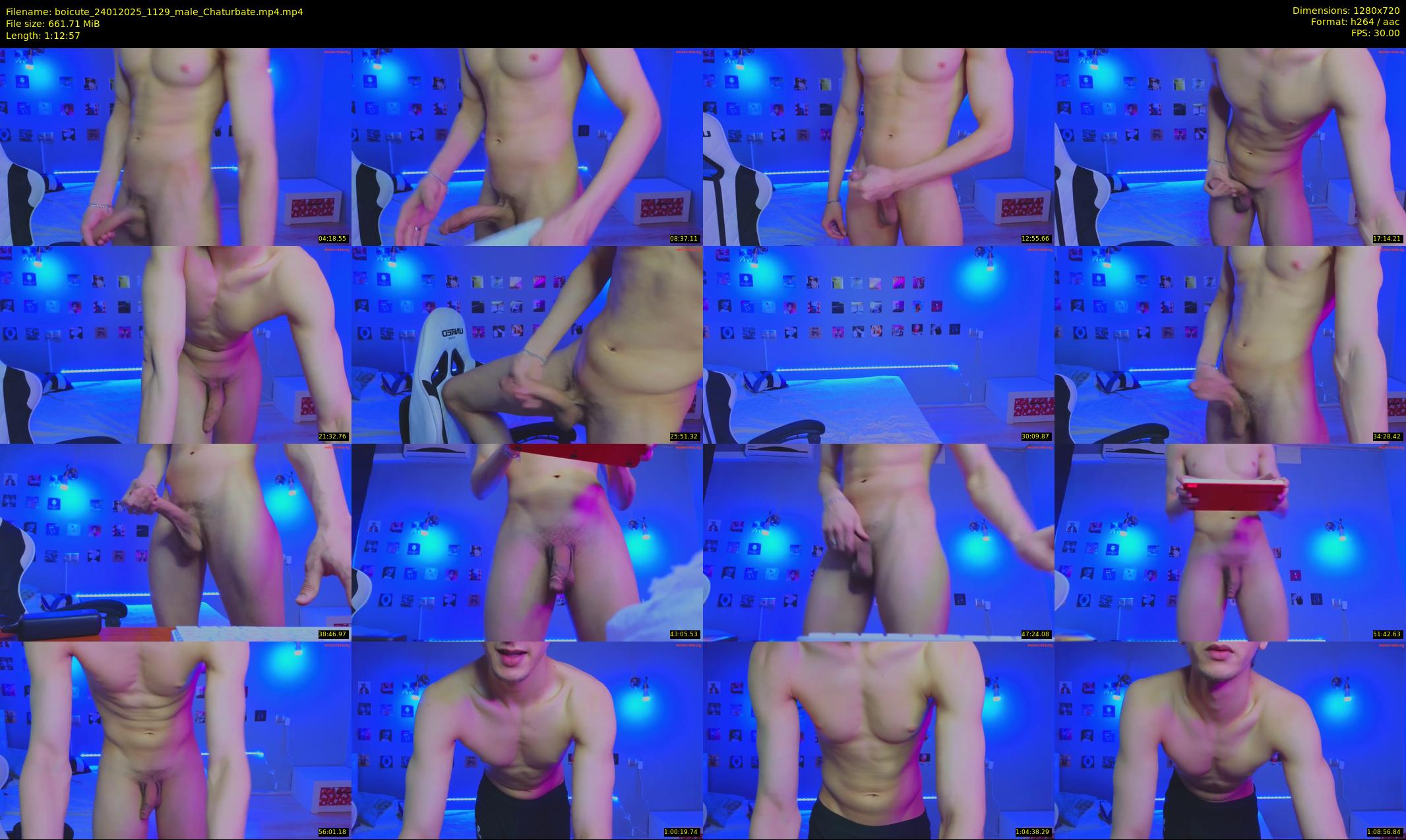 boicute — 73 minute Chaturbate male cam show recording, 720p, Jan 24, 2025