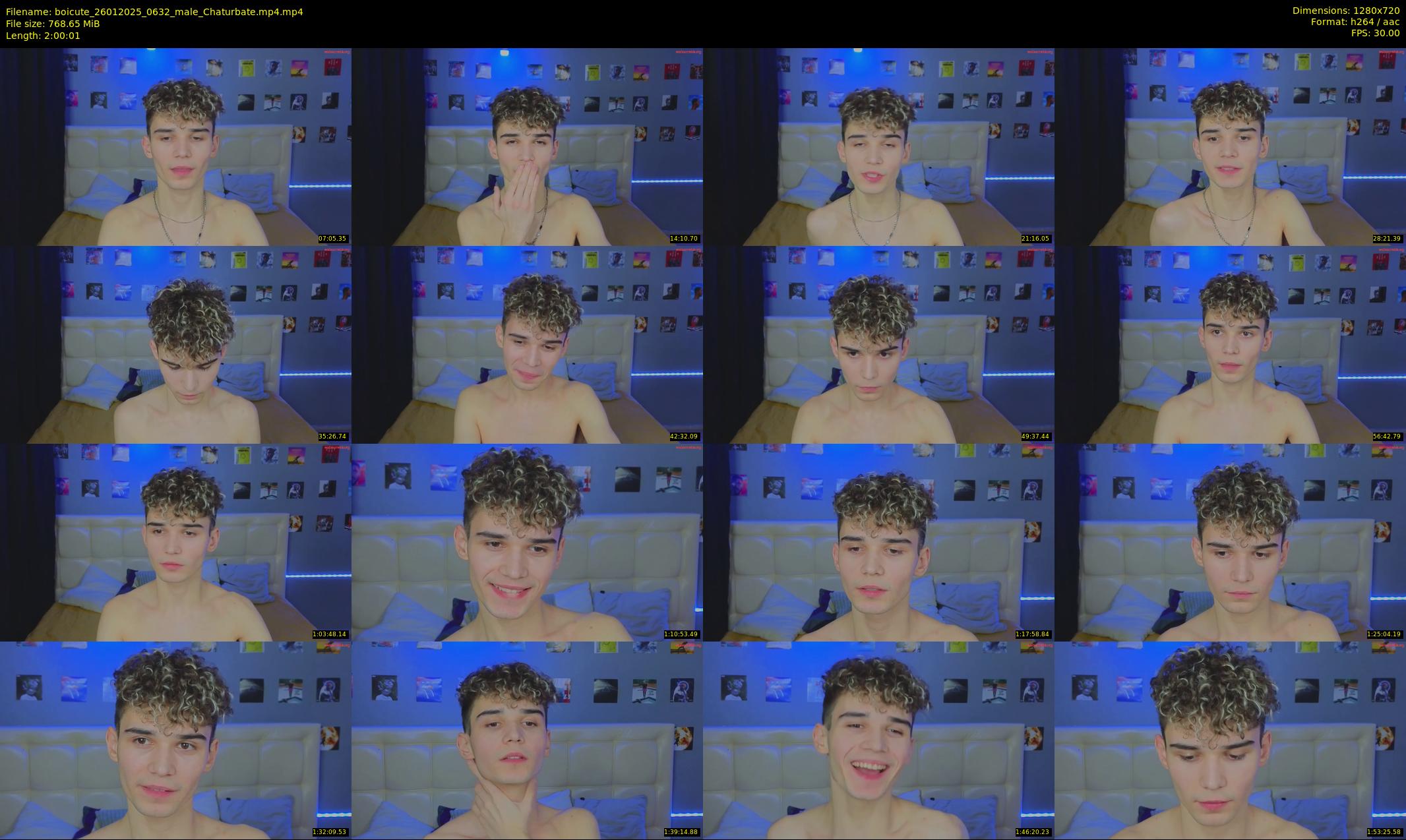 boicute — 121 minute Chaturbate male cam show recording, 720p, Jan 26, 2025