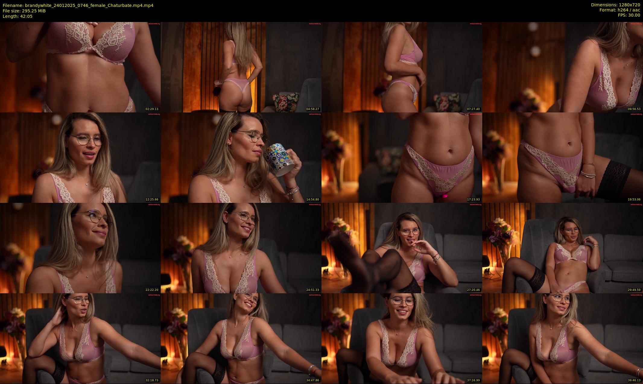 brandywhite — 43 minute Chaturbate female cam show recording, 720p, Jan 24, 2025
